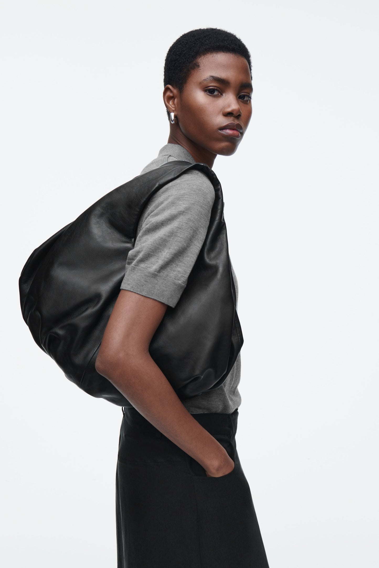 Cloud leather tote
