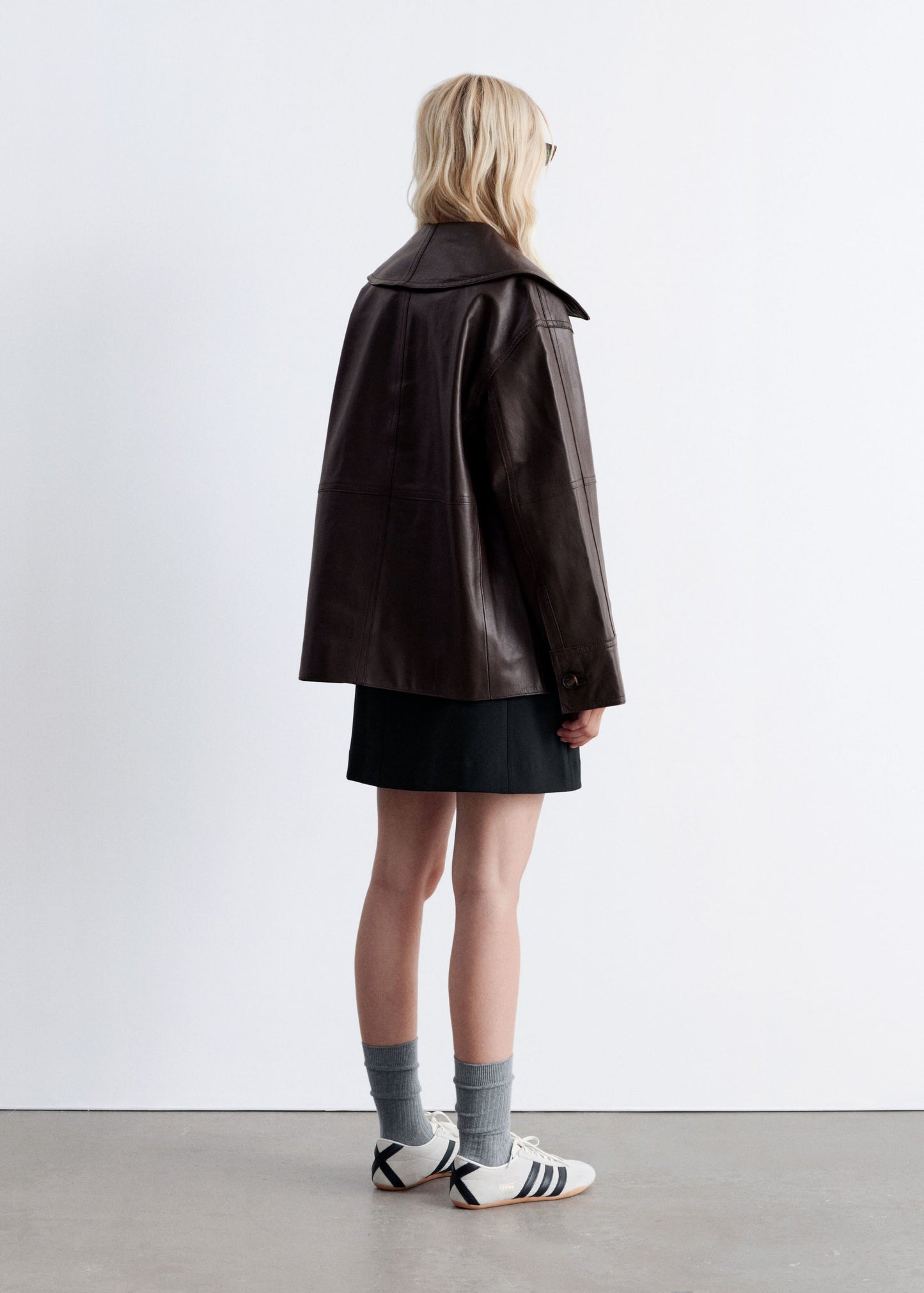 Boxy Nappa Leather Jacket