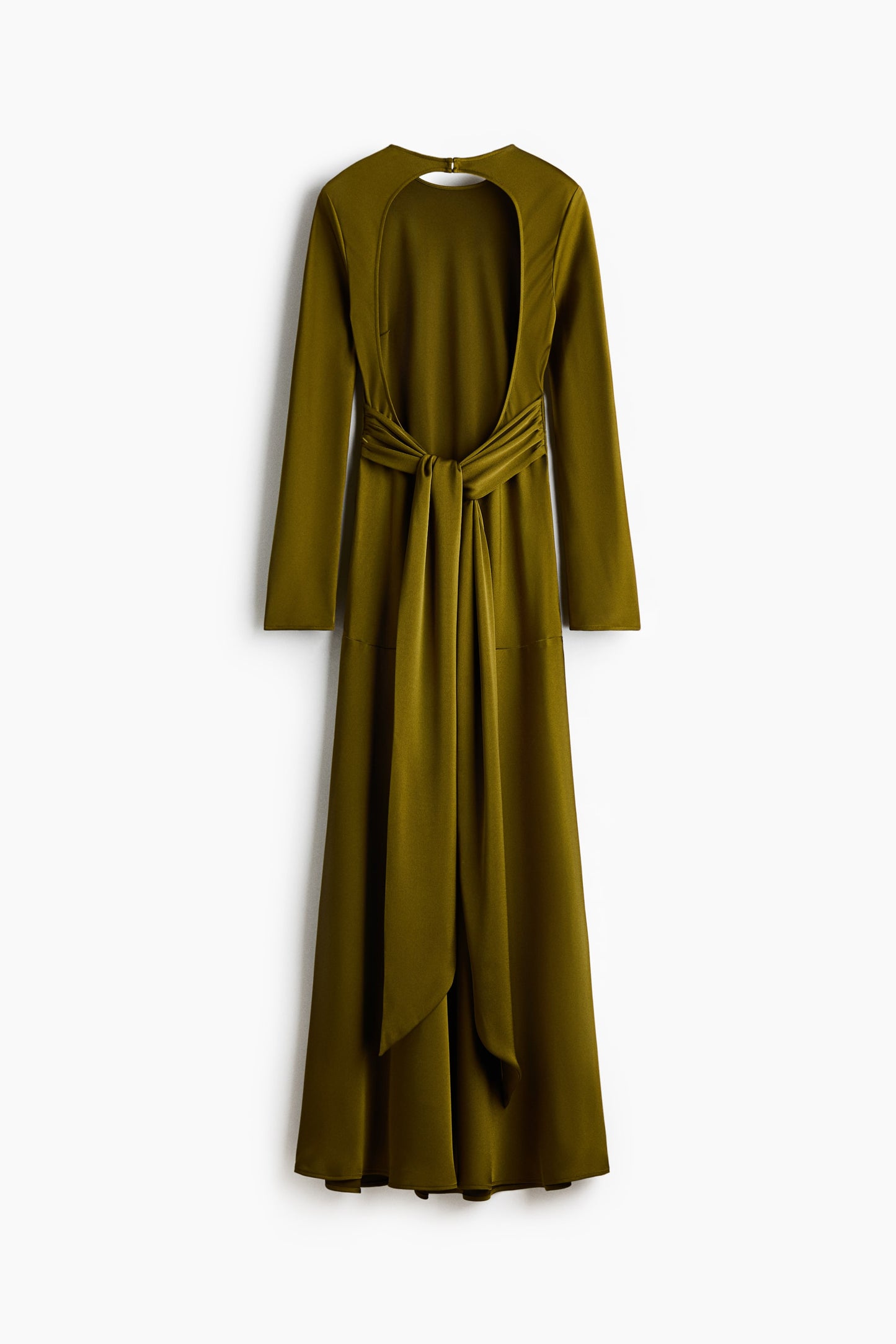 Open-back tie-detail dress
