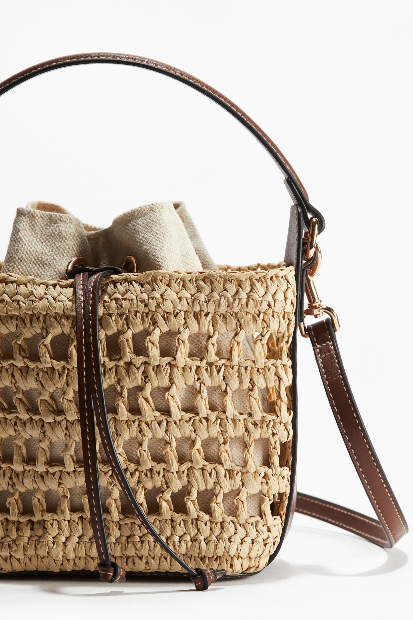 Straw crossbody bag