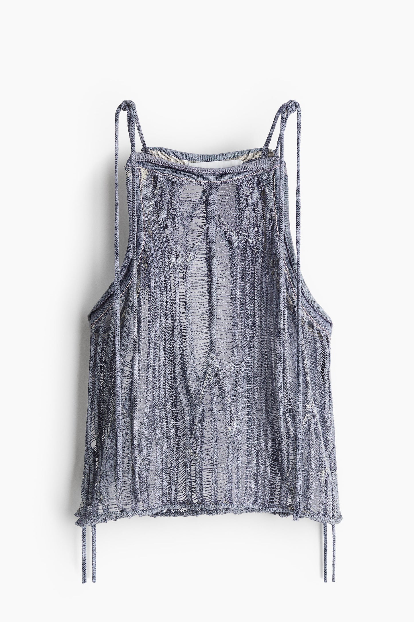 Tie-strap knitted top