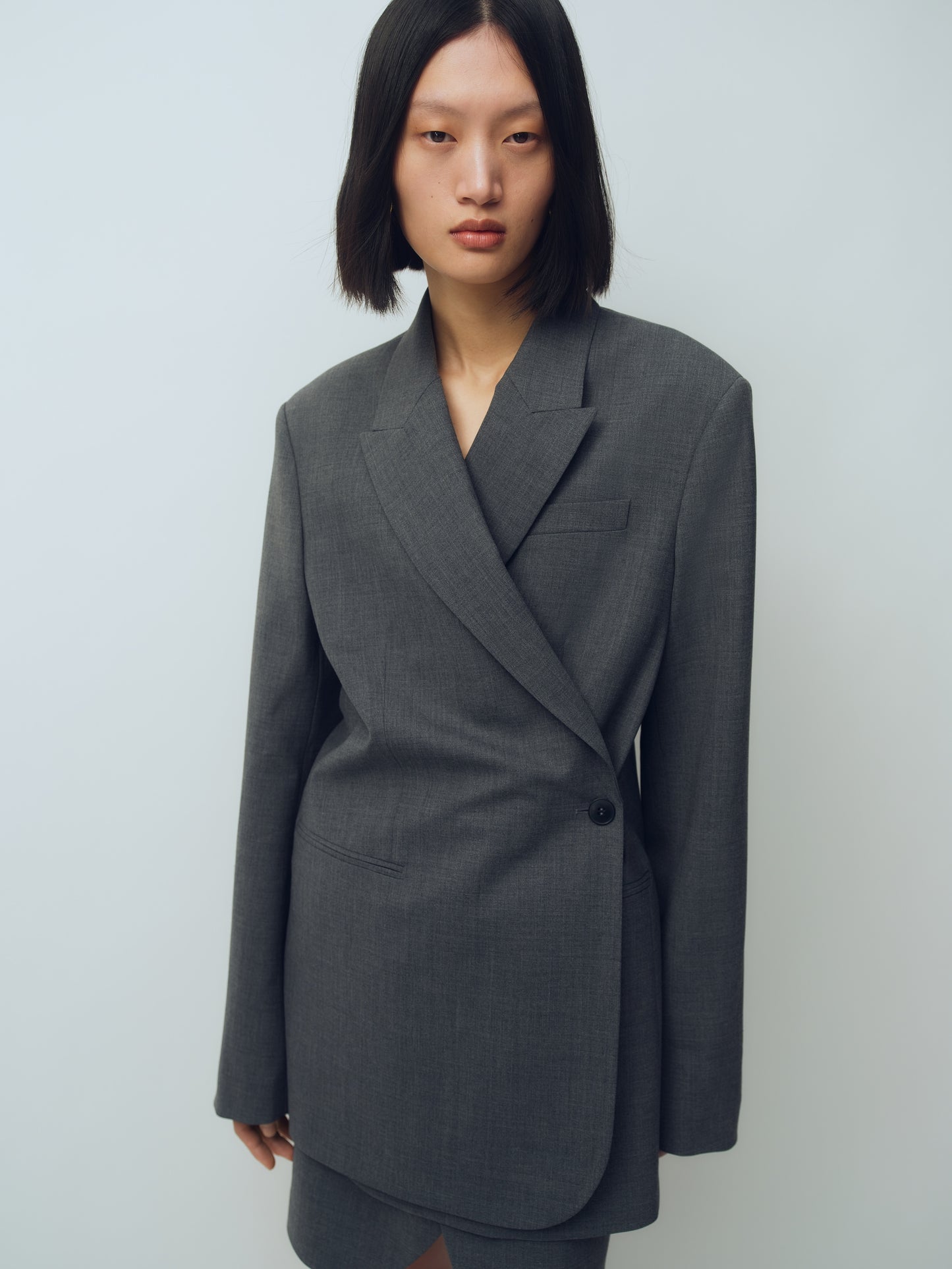 Wool-Blend Blazer
