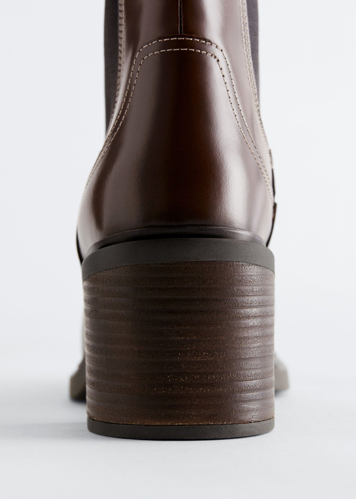 Heeled Leather Chelsea Boots