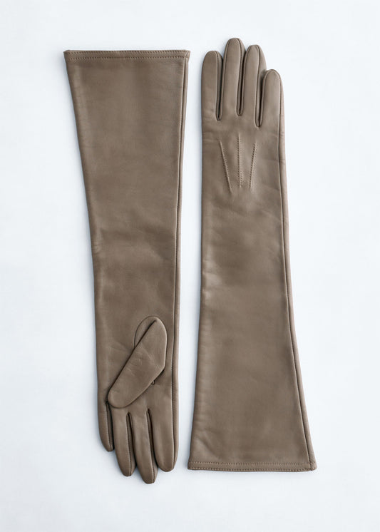 Long Leather Gloves