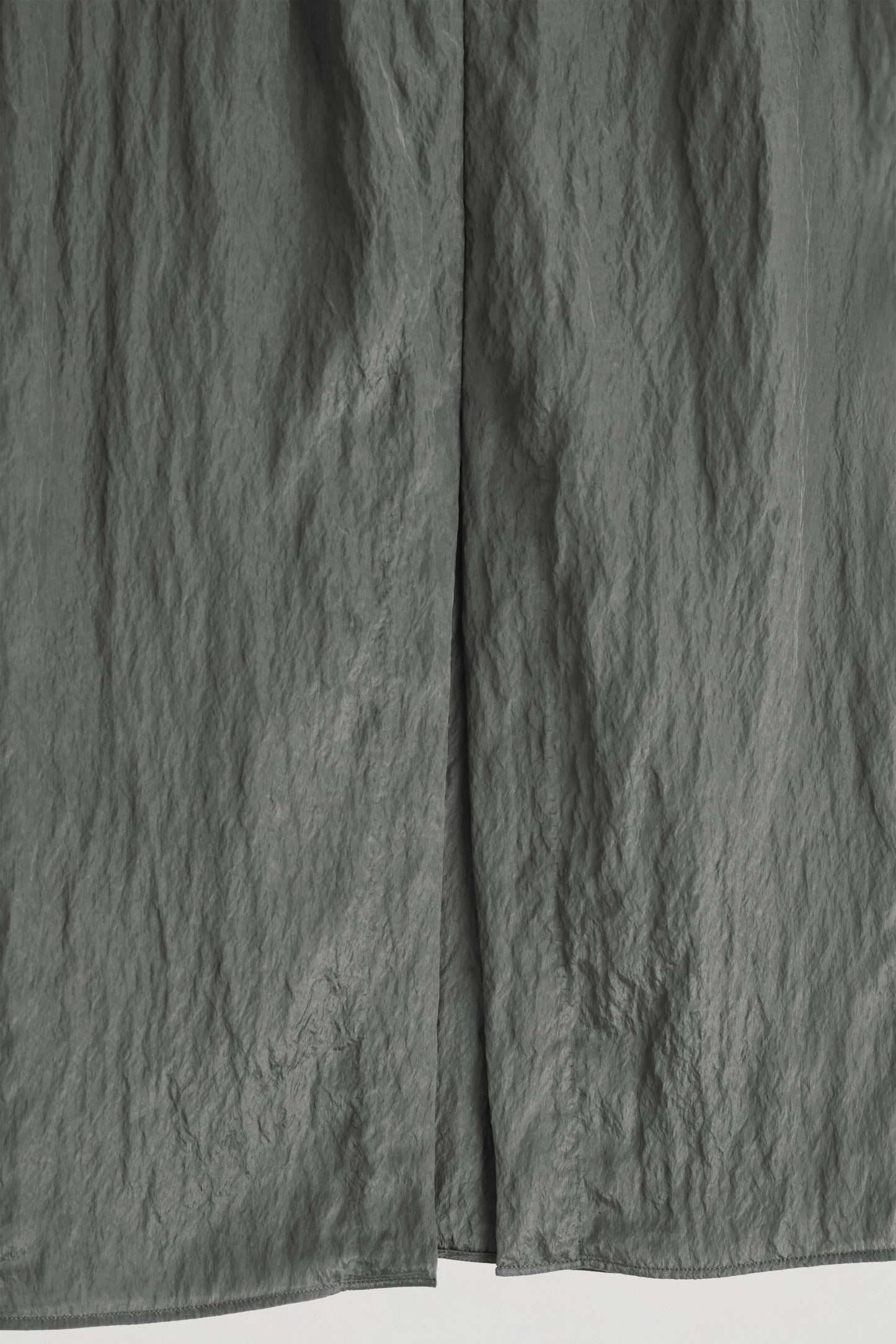 Crinkled-Satin Pencil Skirt