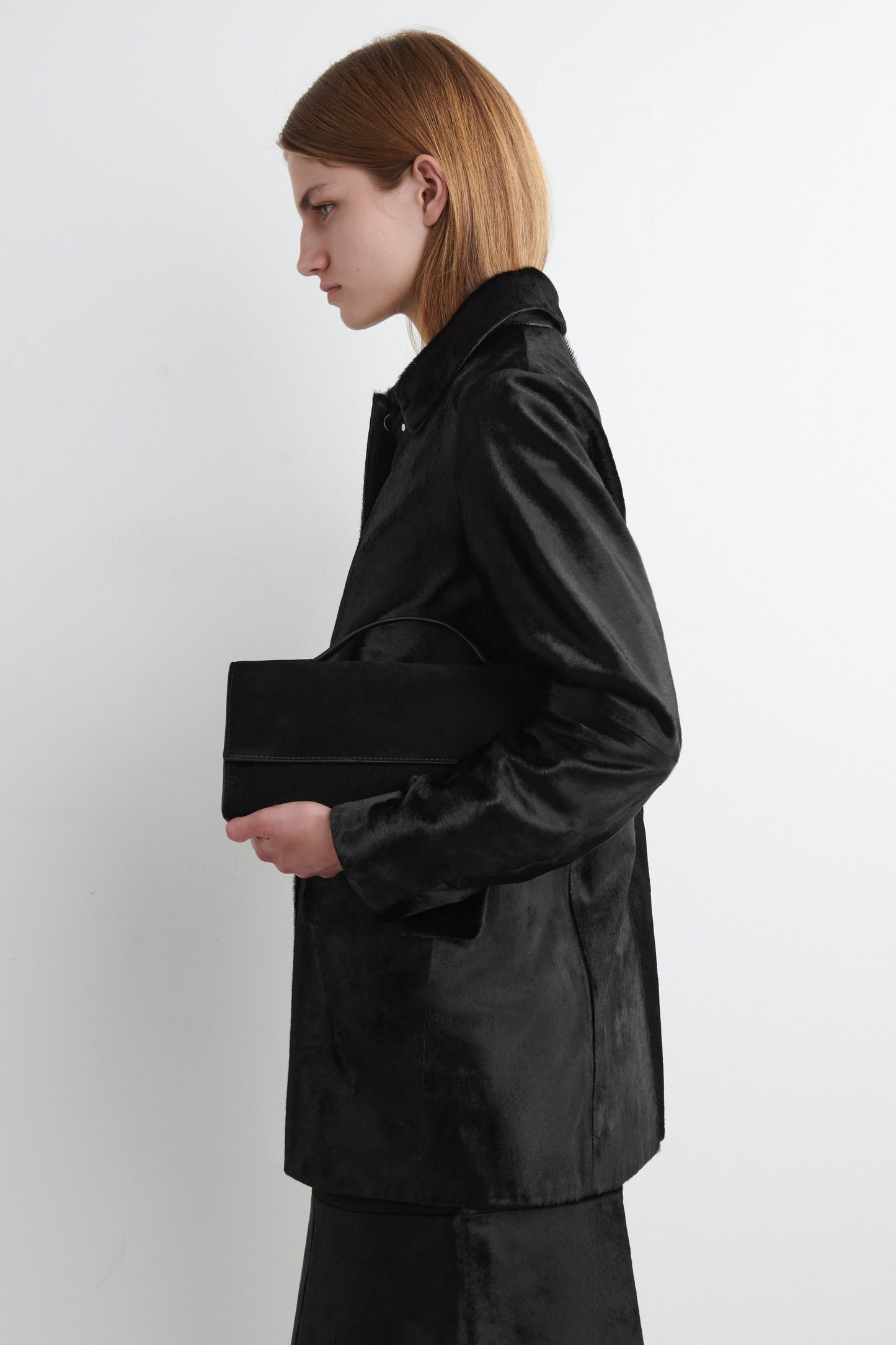 Gallery Clutch Suede Bag