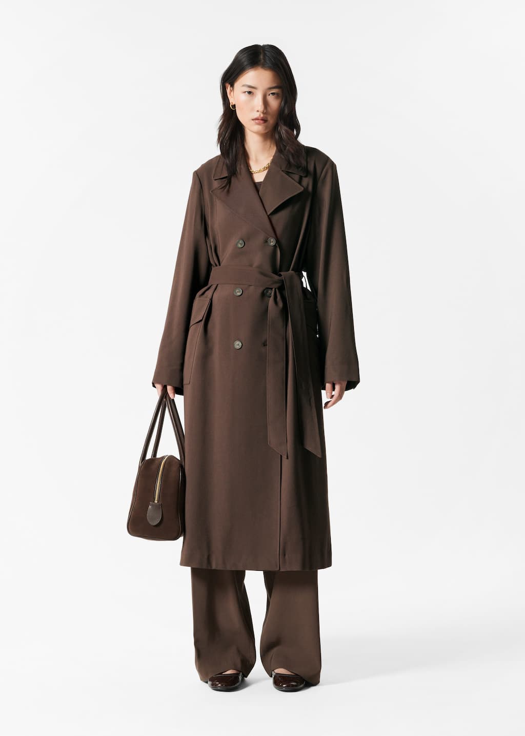 Double-Breasted Trench Coat