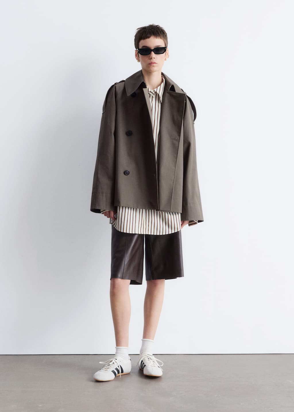 Double-Breasted Trench Jacket