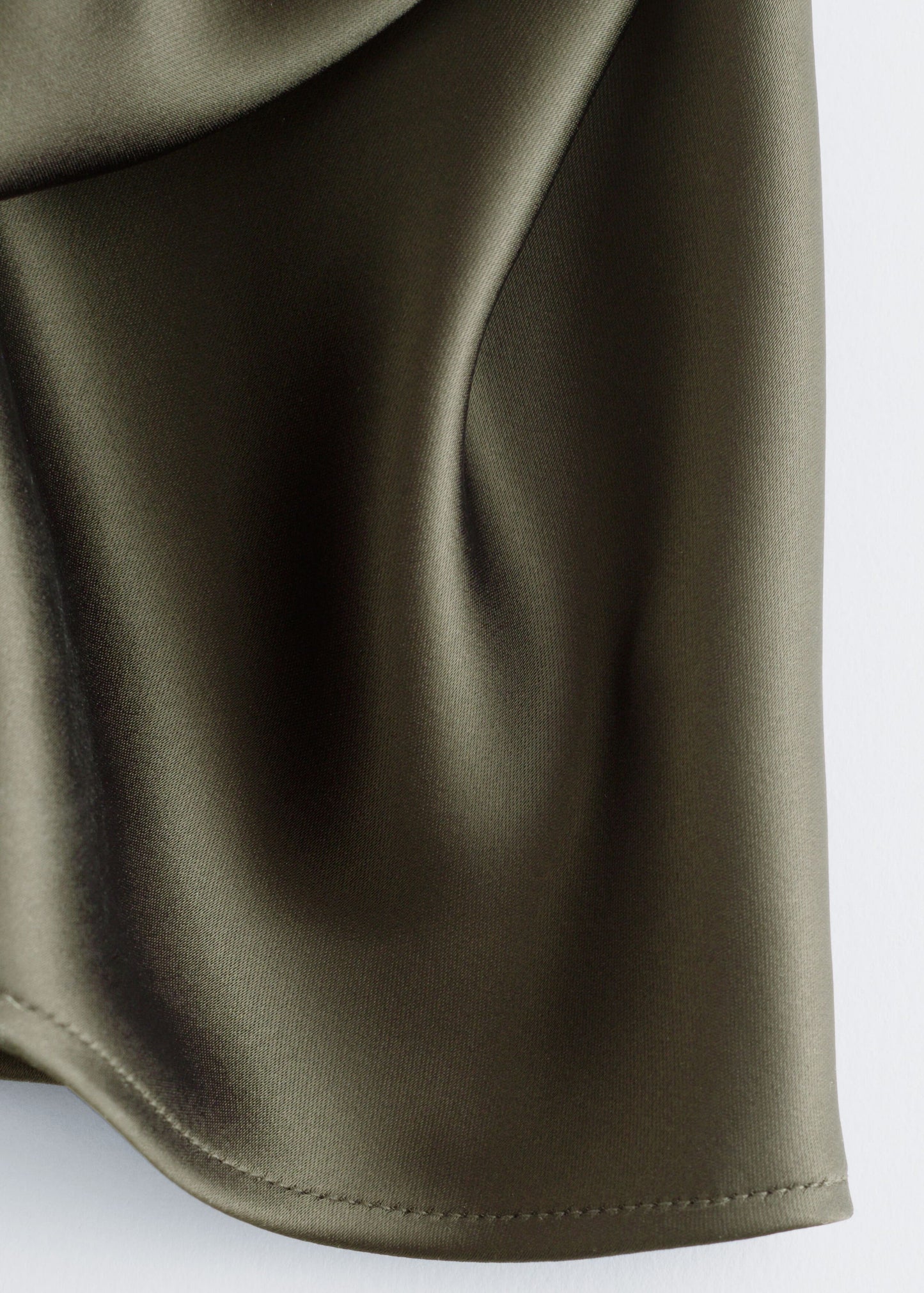 Sleeveless Satin Midi Dress