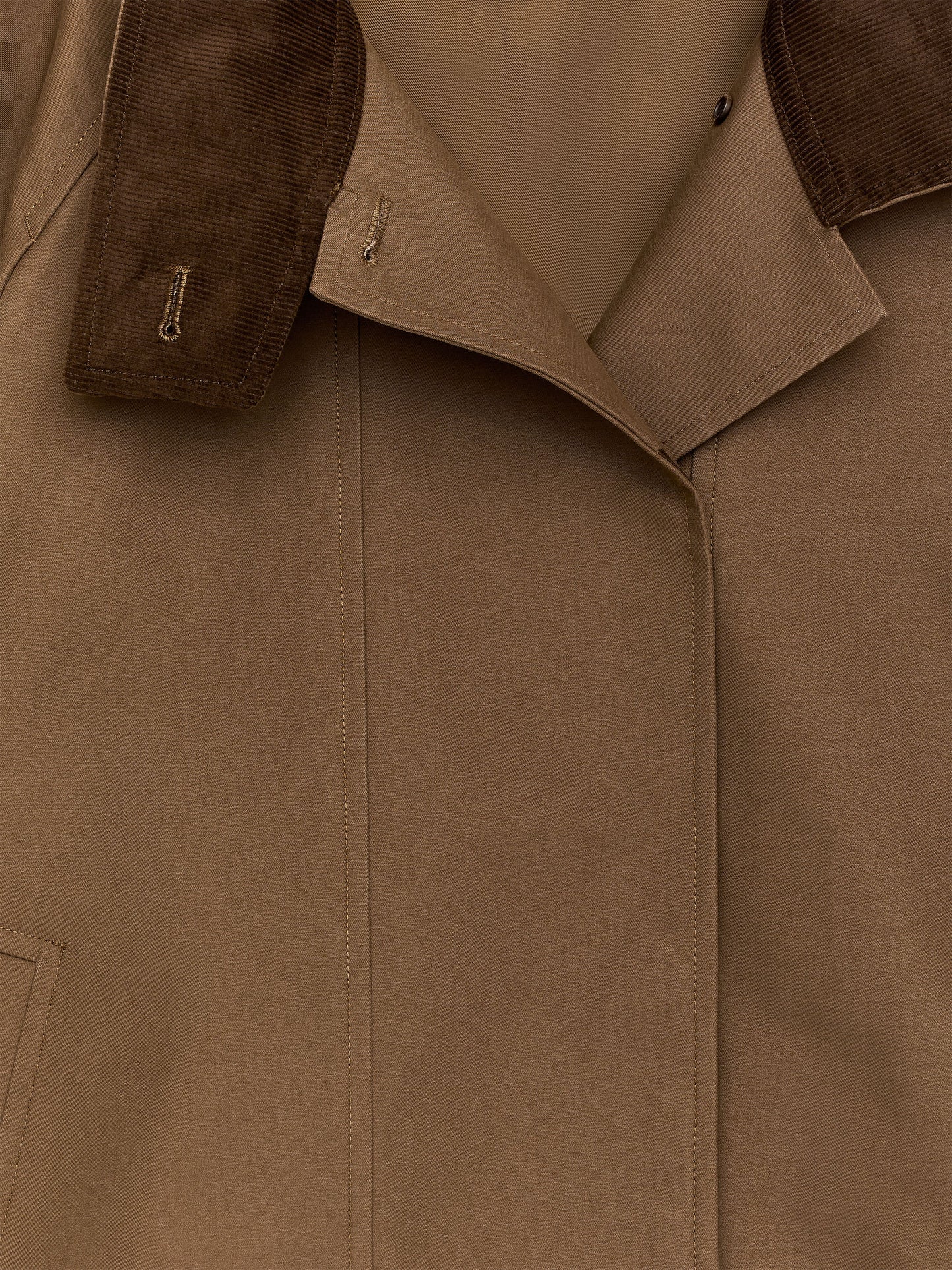 Corduroy-Collar Jacket