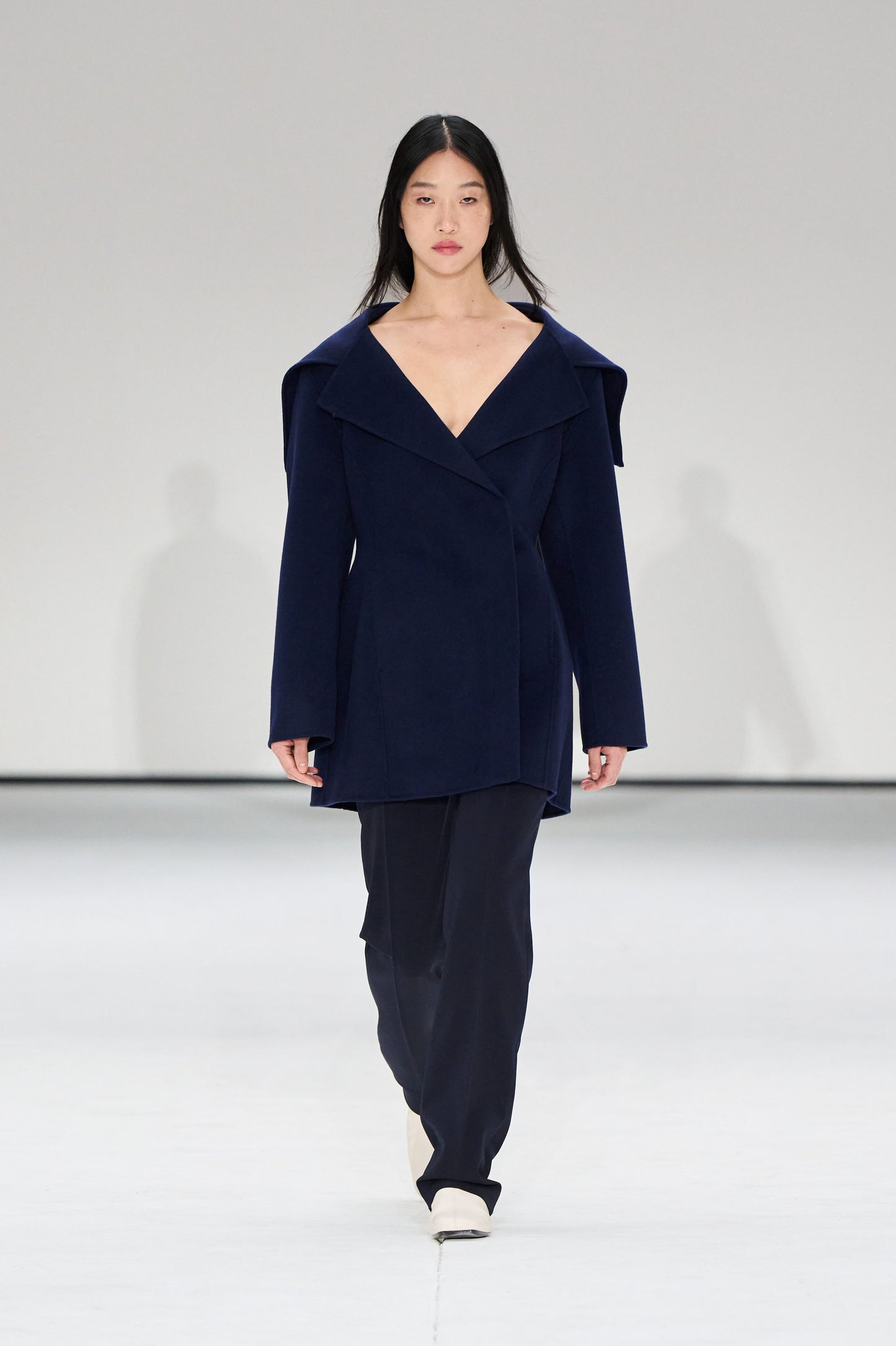 Sculpted Double-Faced Wool Coat