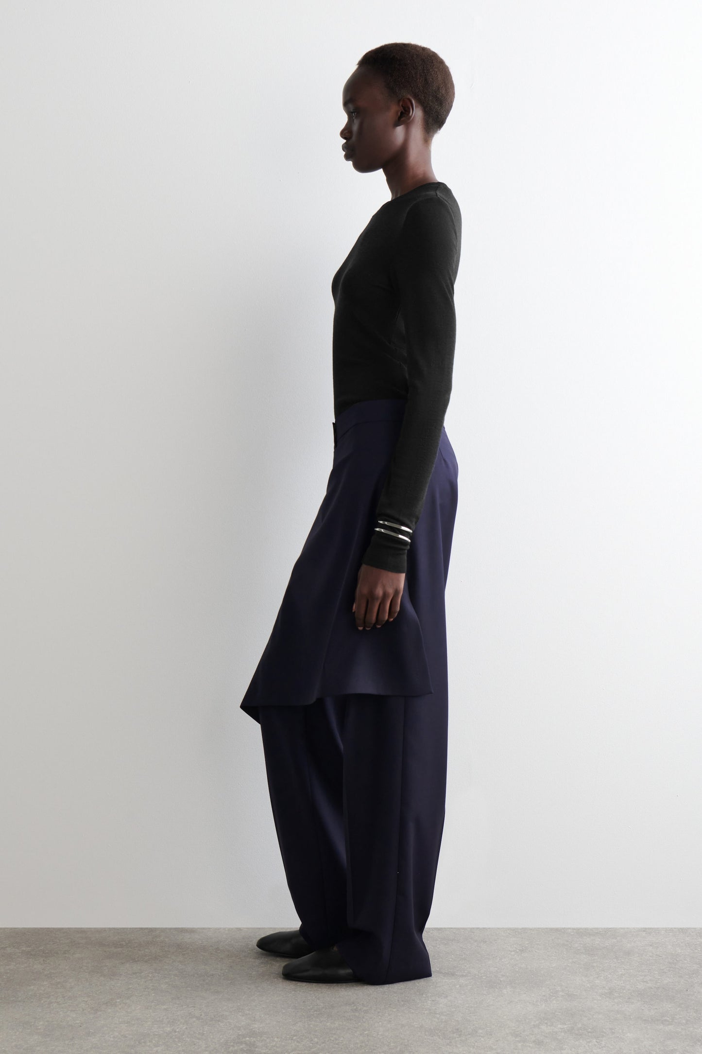 Wool Skirt Trousers