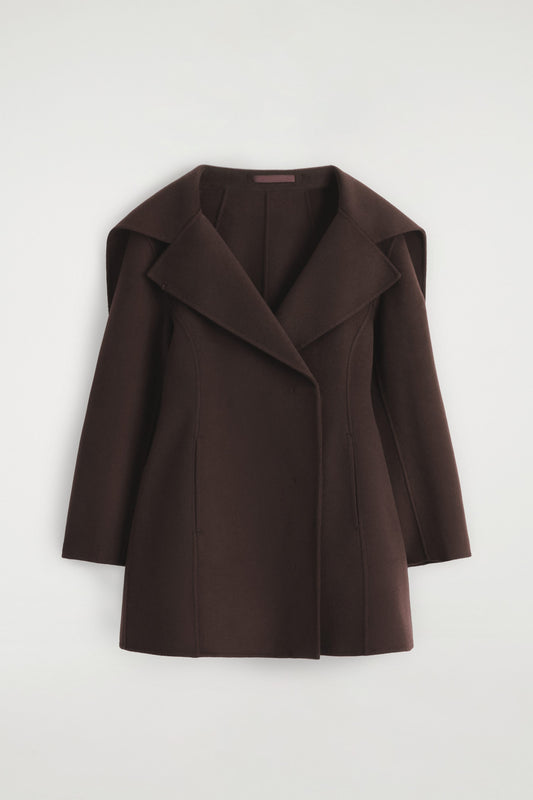 Sculpted Double-Faced Wool Coat