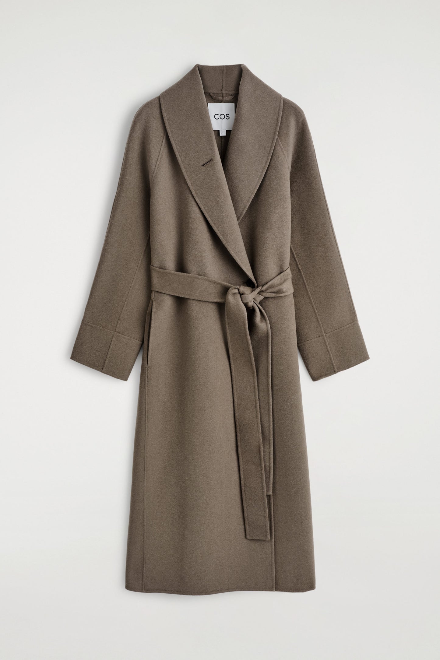 Belted Double-Faced Wool Coat