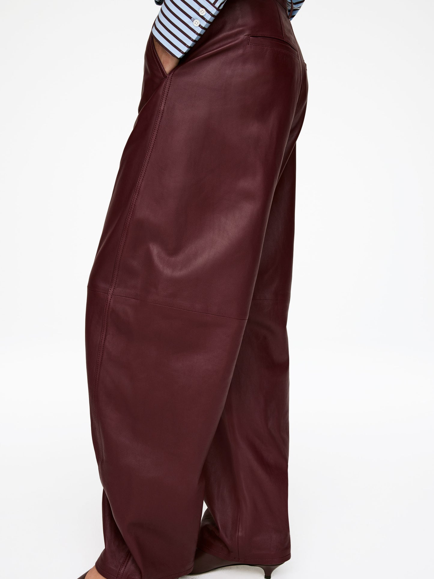 Barrel Leather Trousers