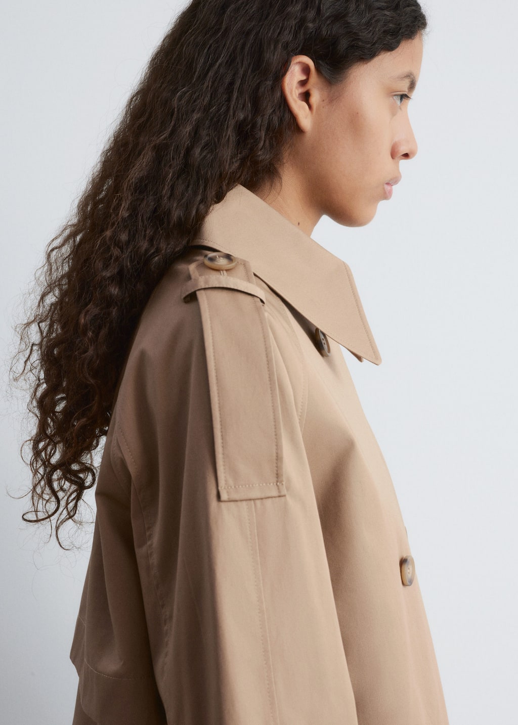Double-Breasted Trench Jacket