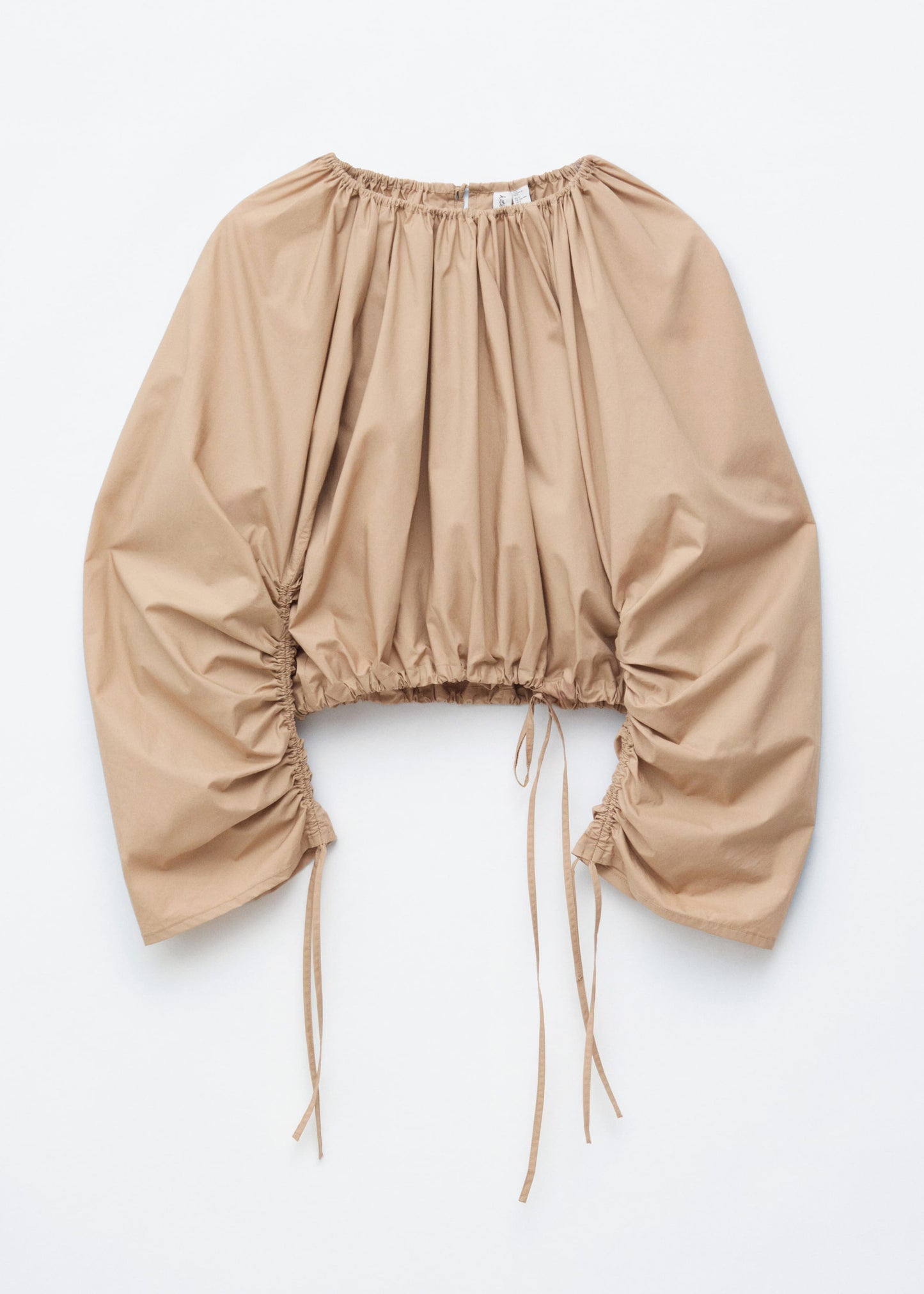 Sculptural Drawstring Blouse