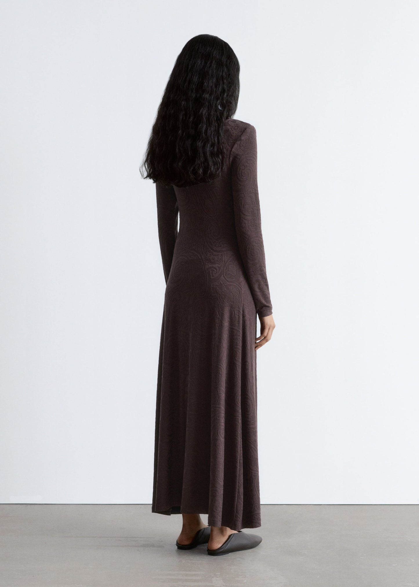 Jacquard Jersey Maxi Dress