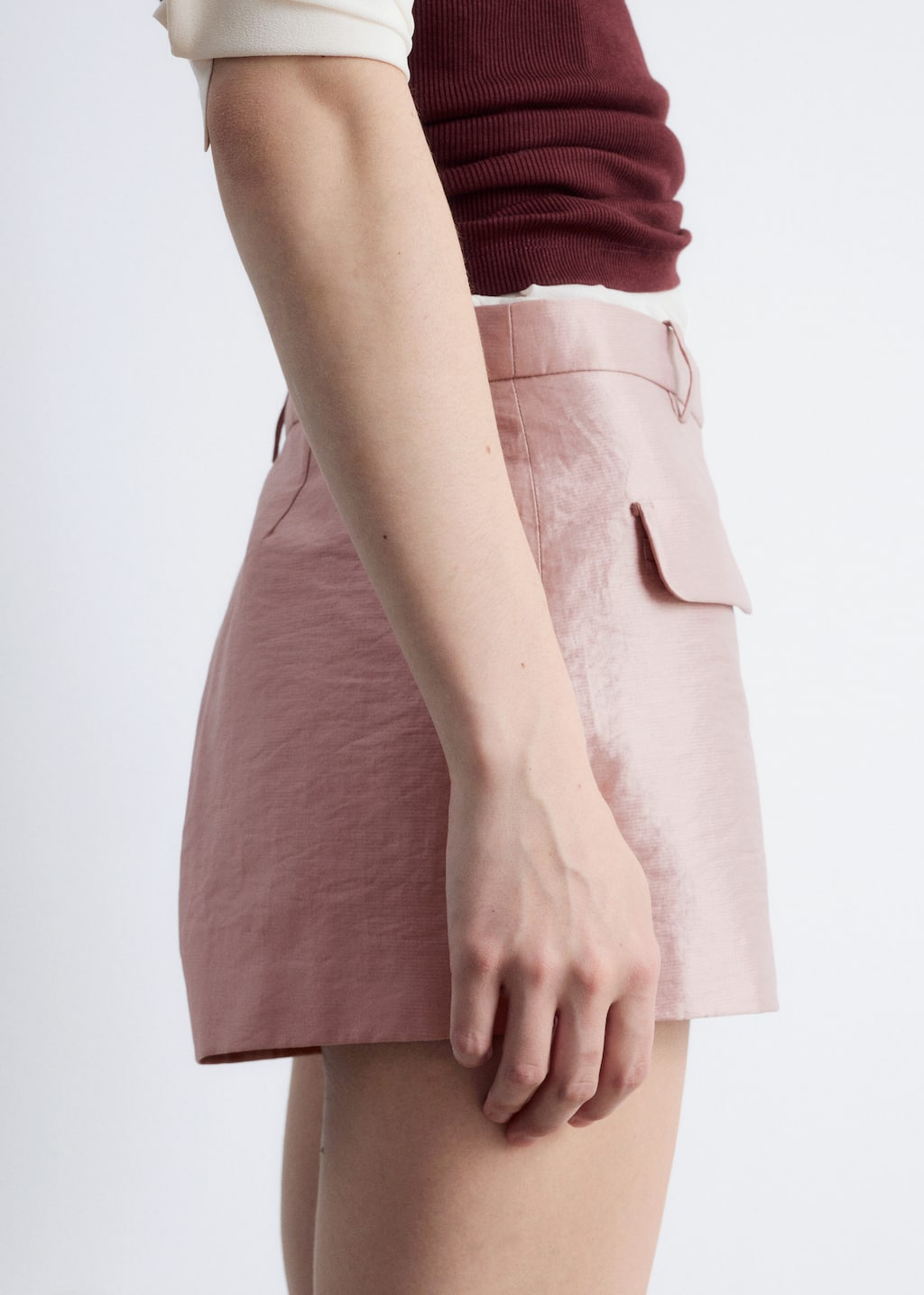 Satin Mini Shorts