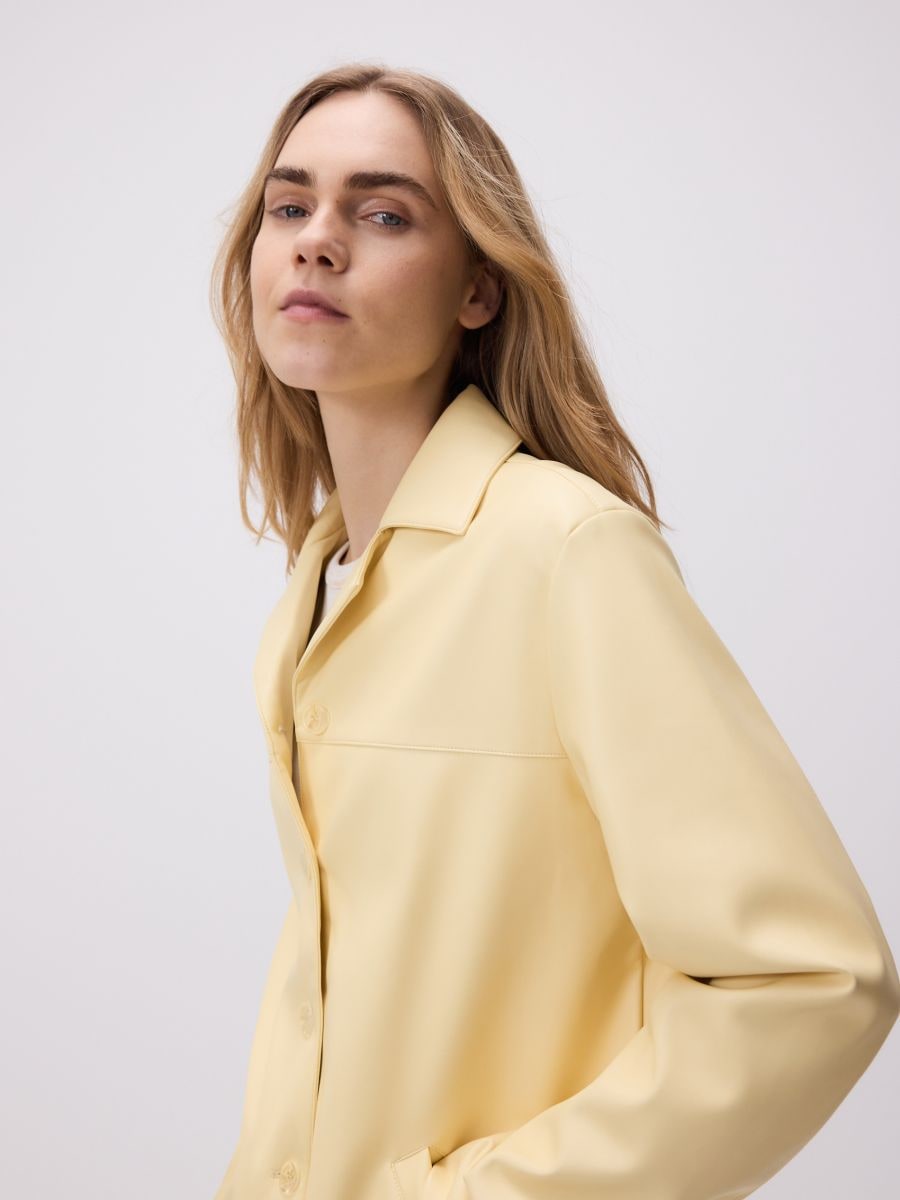 Faux leather jacket