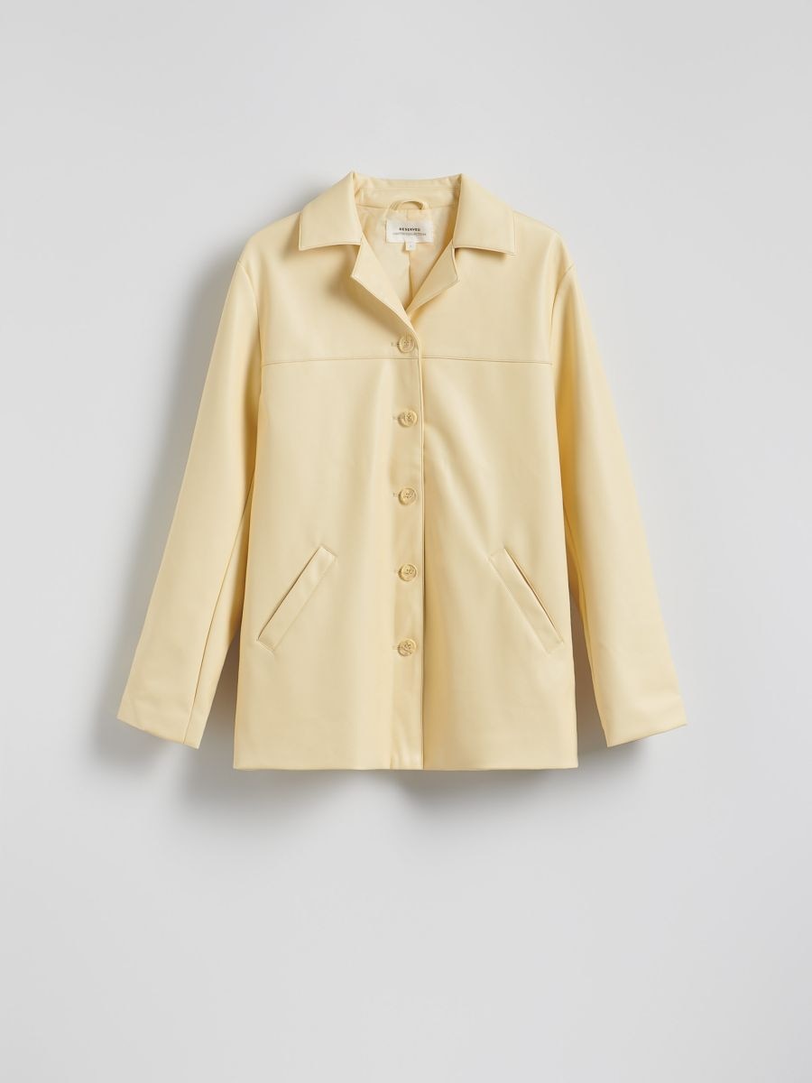 Faux leather jacket