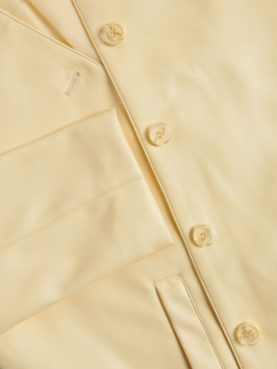 Faux leather jacket