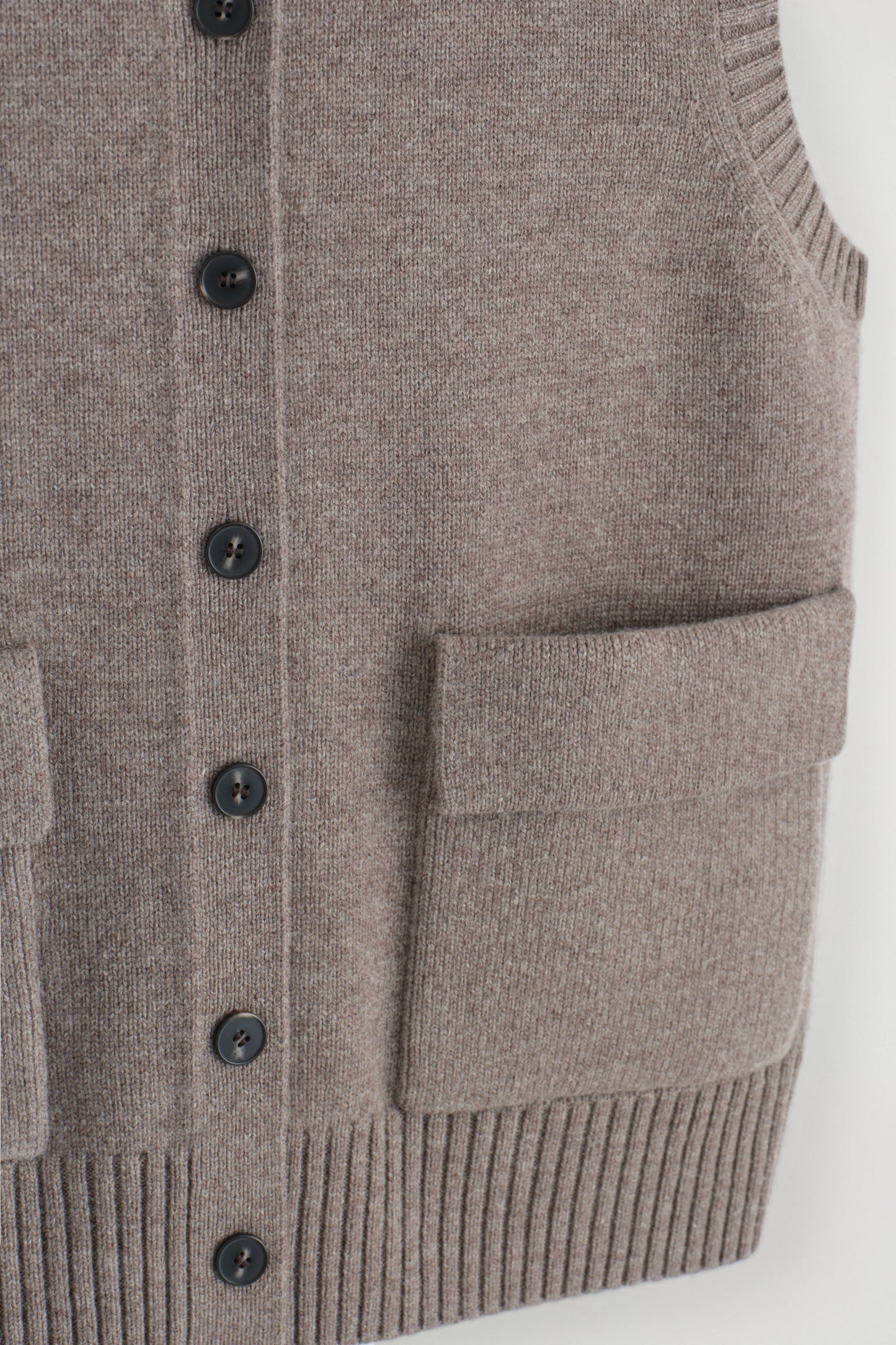 Merino Wool Buttoned Vest