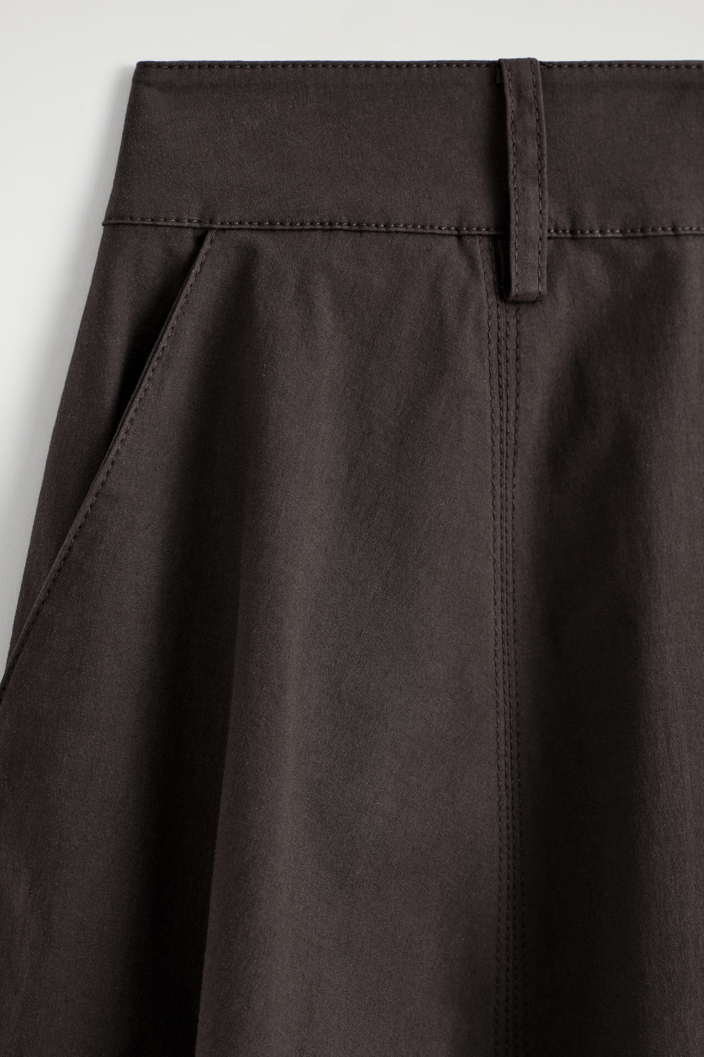 Voluminous Cotton Midi Skirt