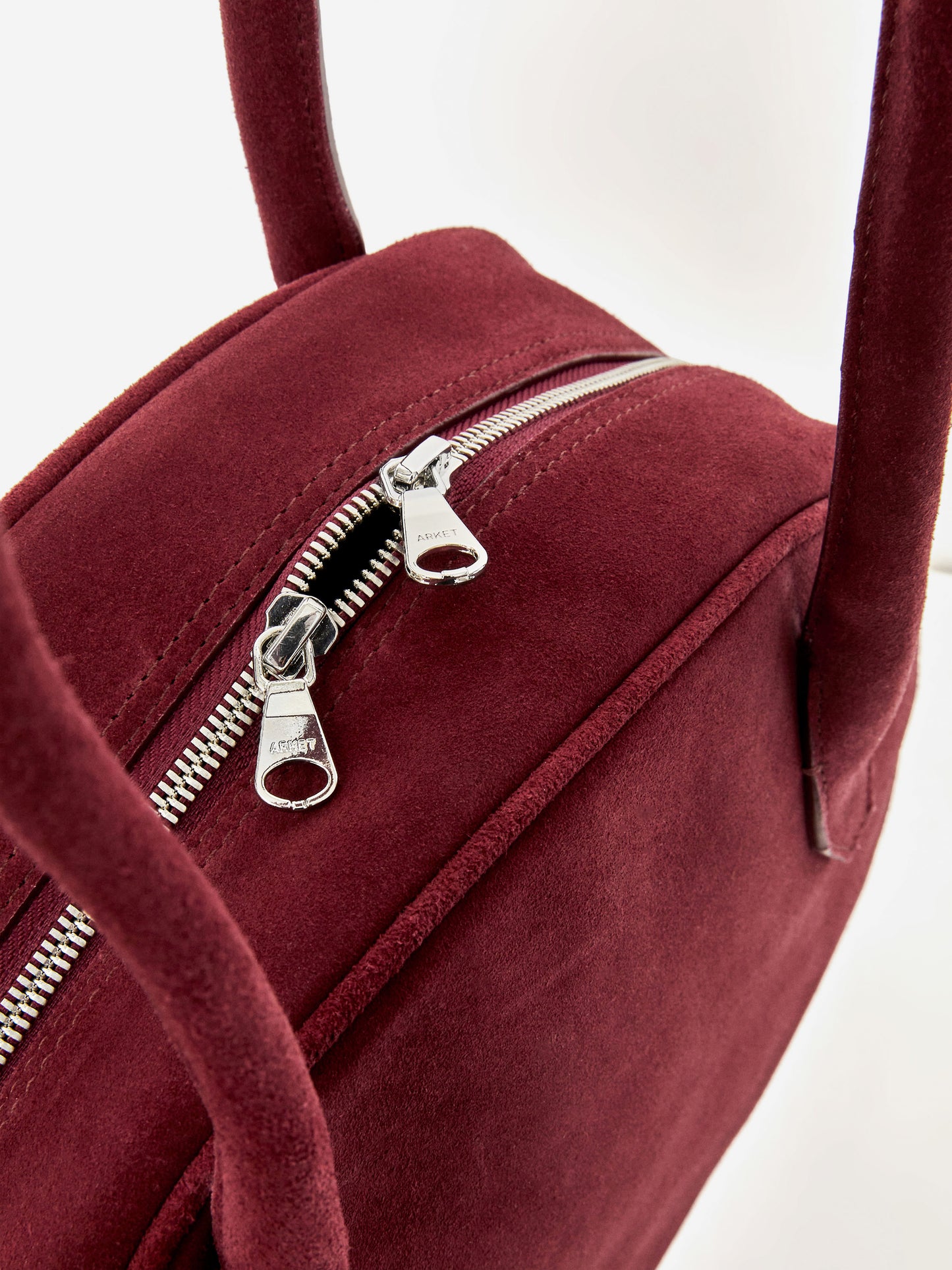 Suede Bowling Bag