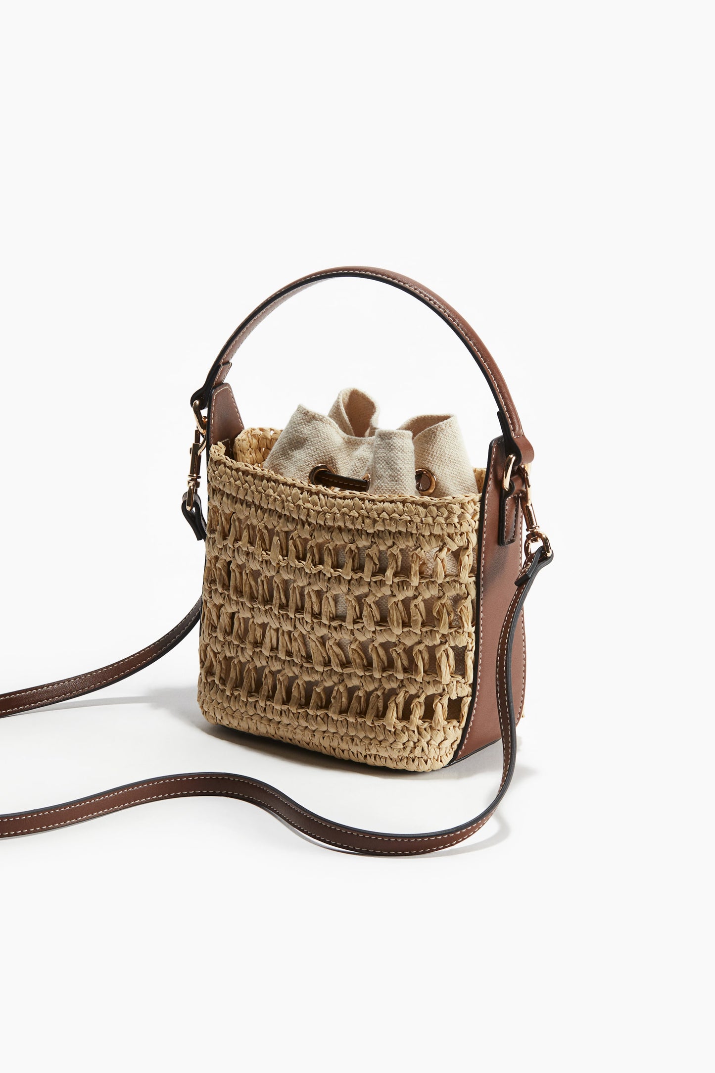 Straw crossbody bag
