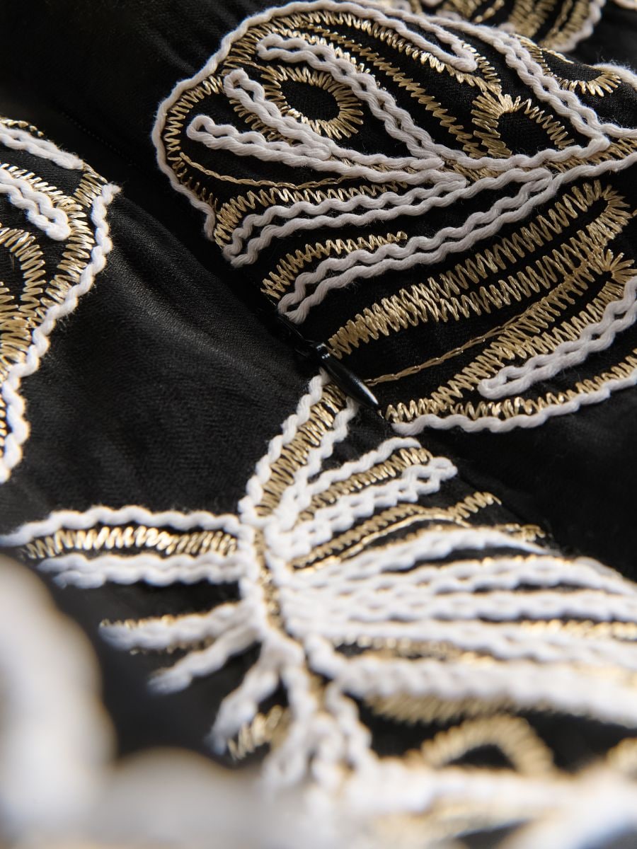 Mini skirt with embroidery detailing