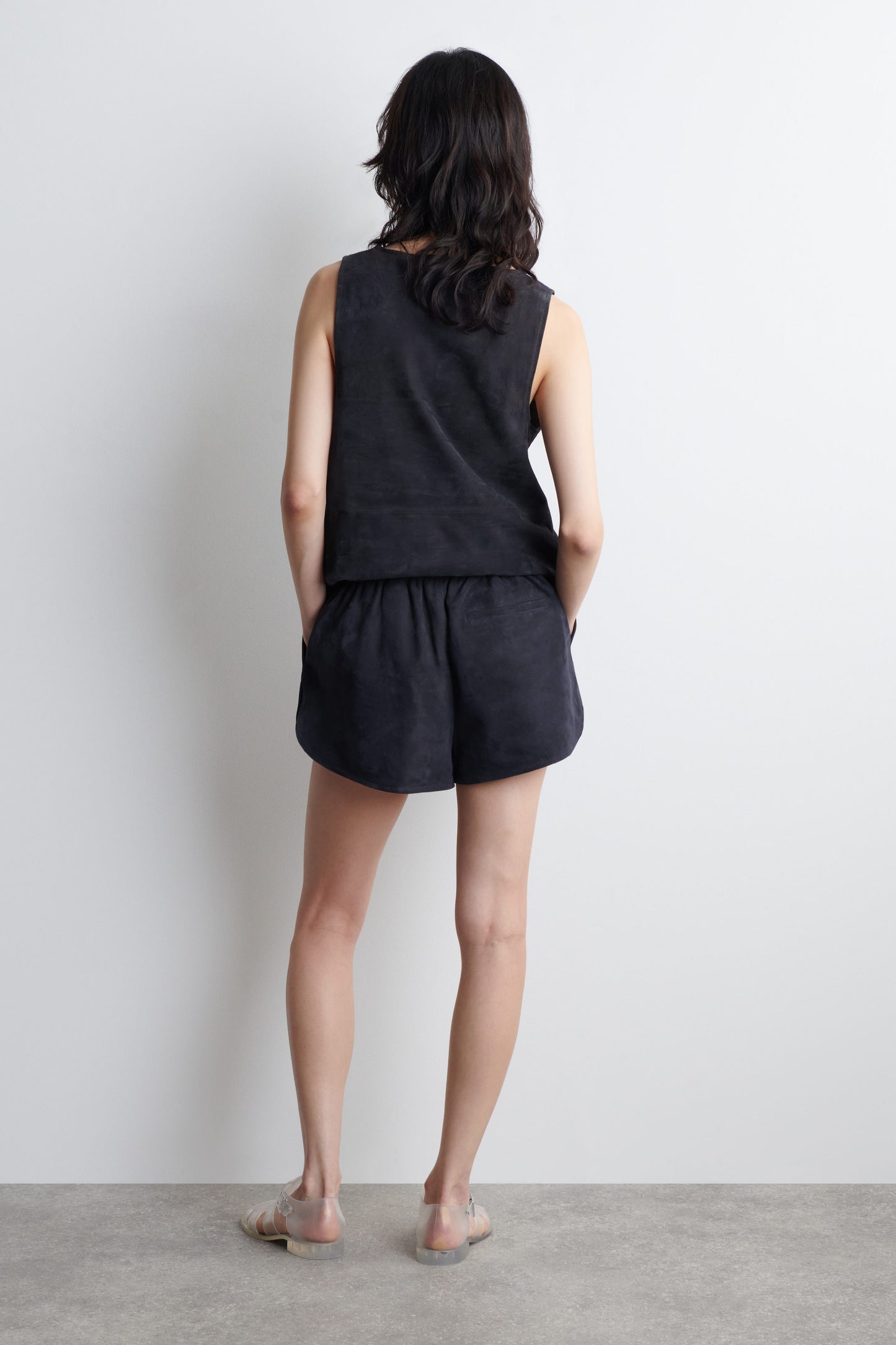 Suede Elasticated Shorts