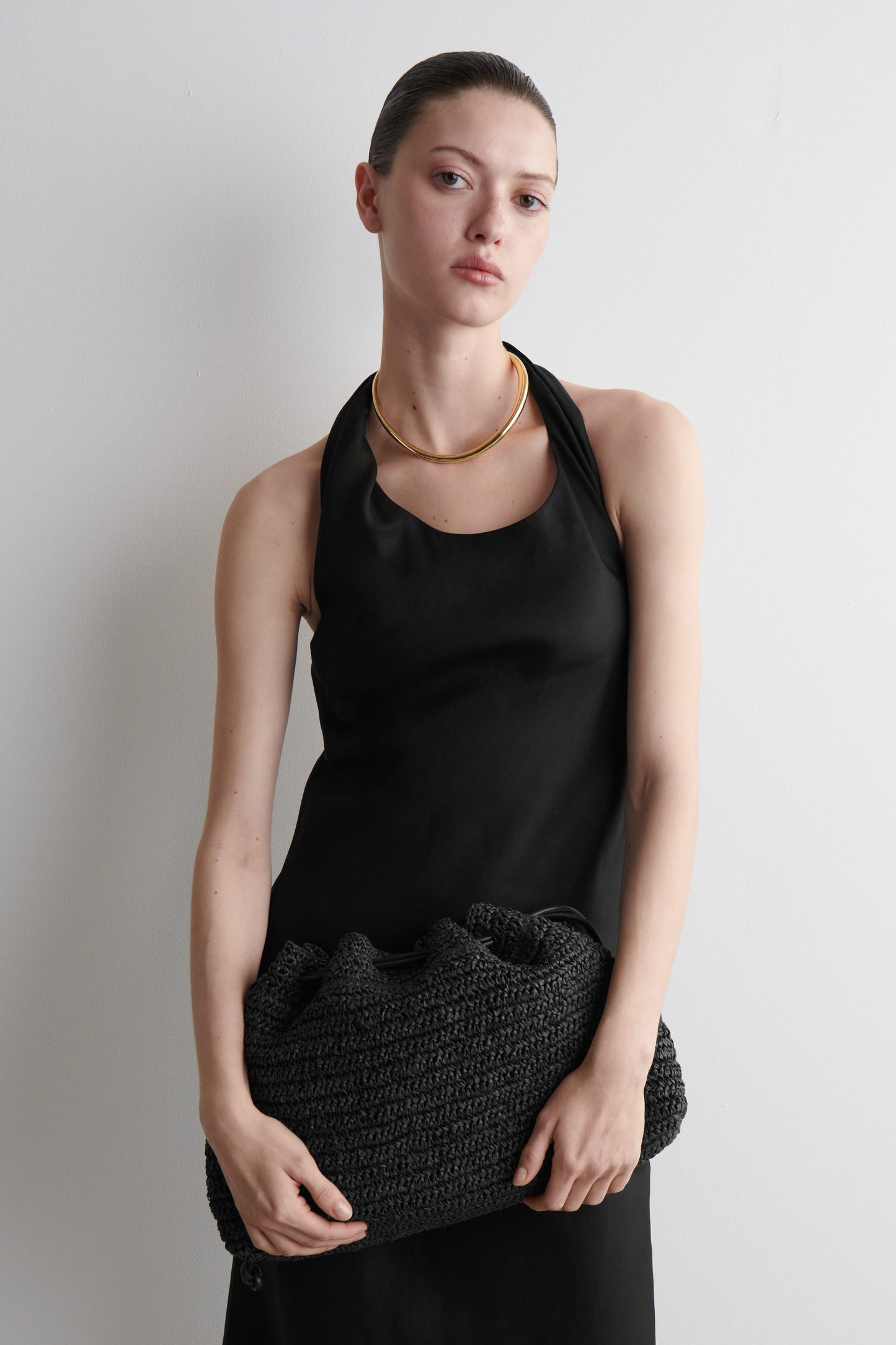 Cavatelli Clutch Bag - Straw