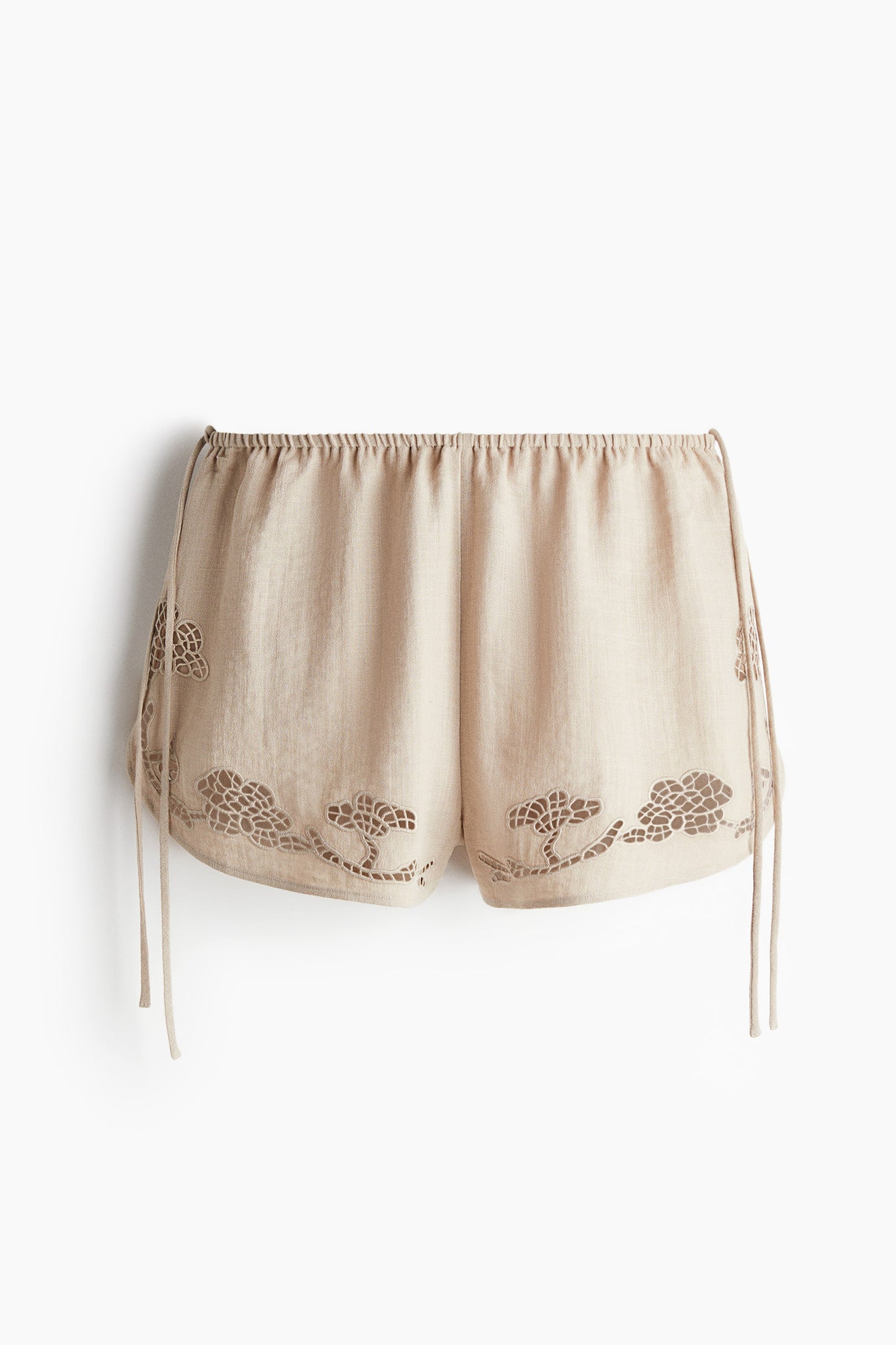 Broderie anglaise beach shorts