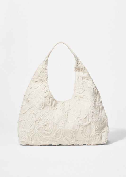 Small Appliquéd Denim Tote Bag