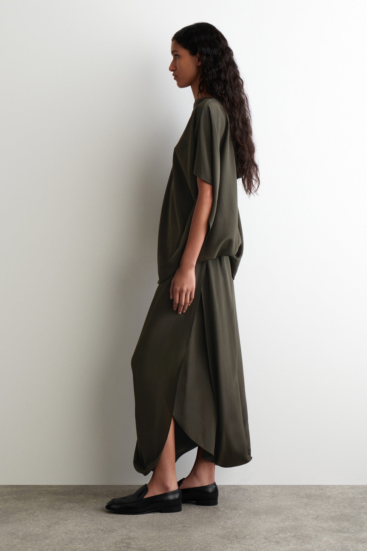 Hooded Silk Top