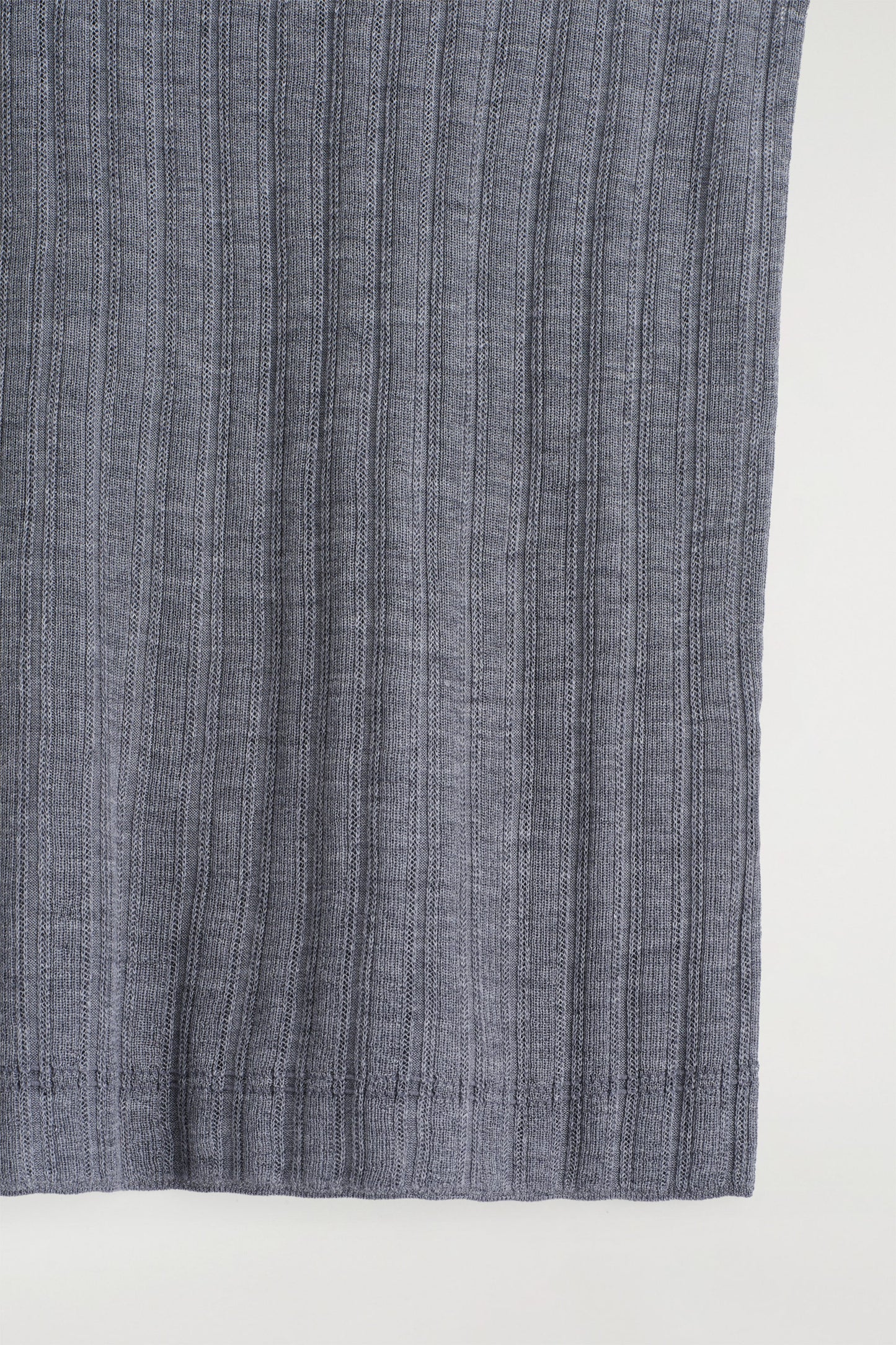 Ribbed-Knit Silk Tank Top