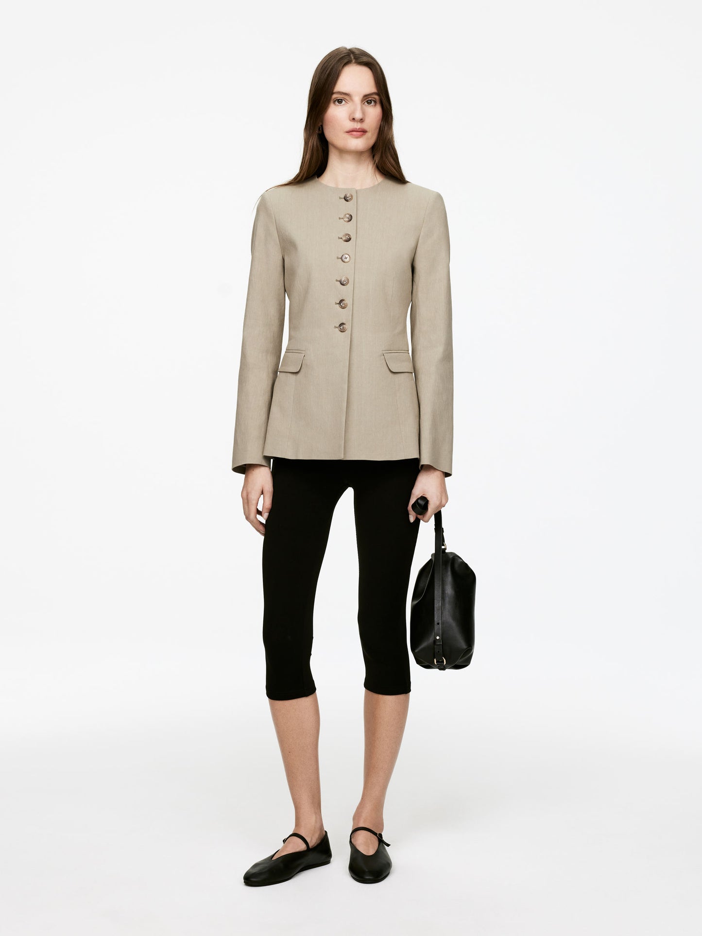 Linen-Blend Blazer