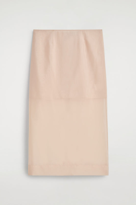 Sheer Column Skirt