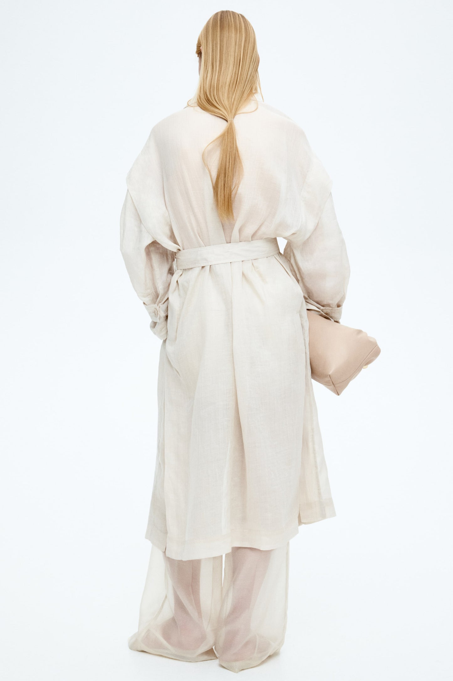 Ramie trench coat