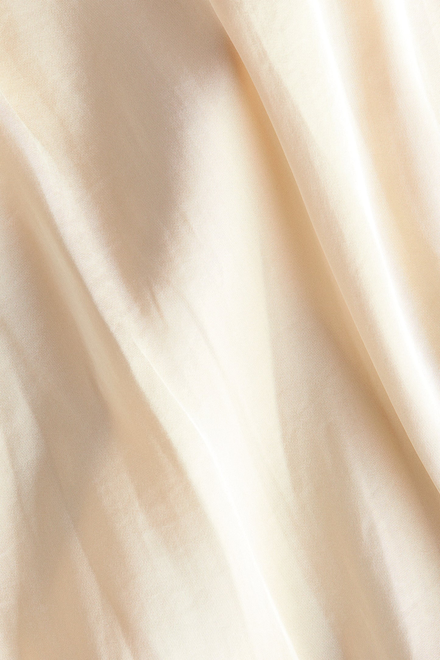 Gathered satin dress