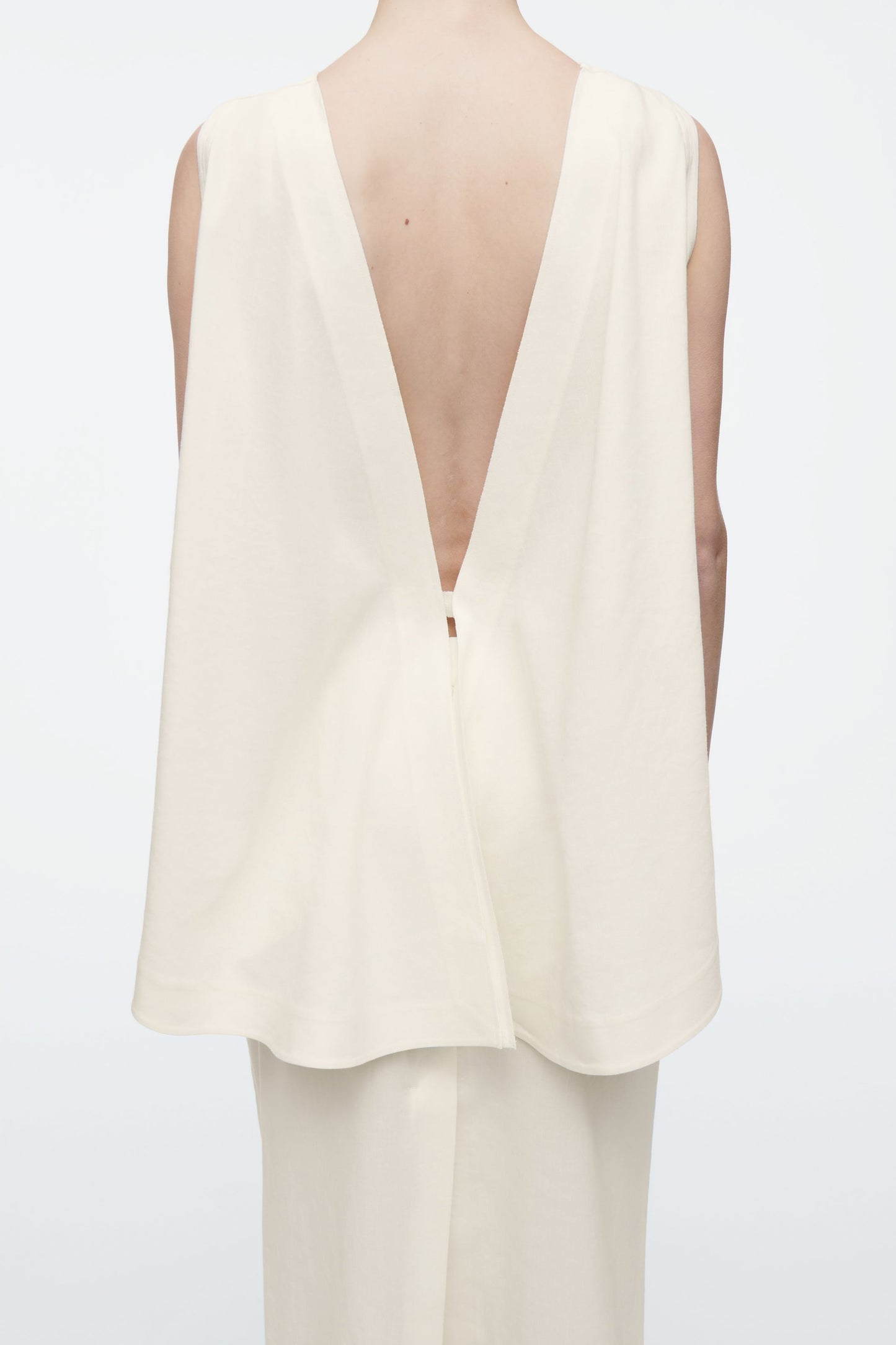 Deconstructed open-back top