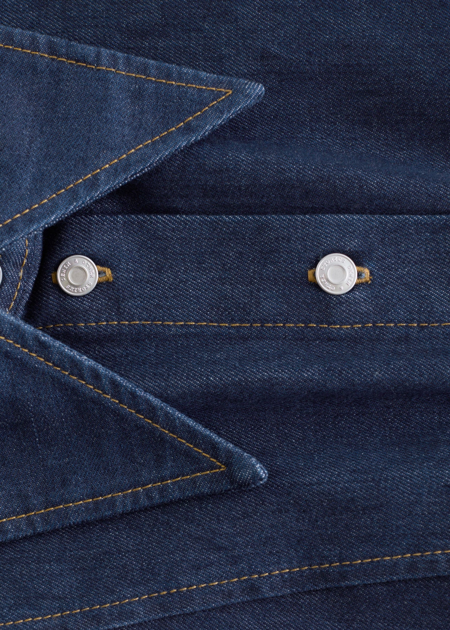 Topstitched Denim Shirt