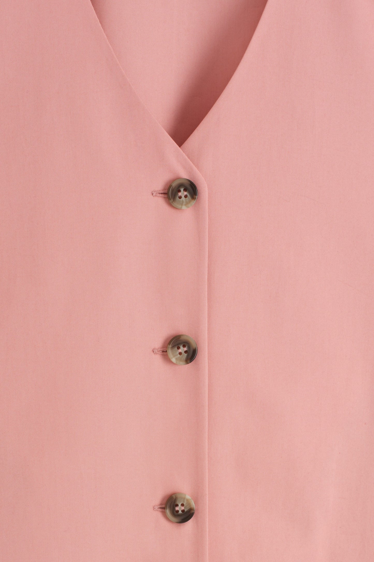 Buttoned Pima Cotton Mini Dress