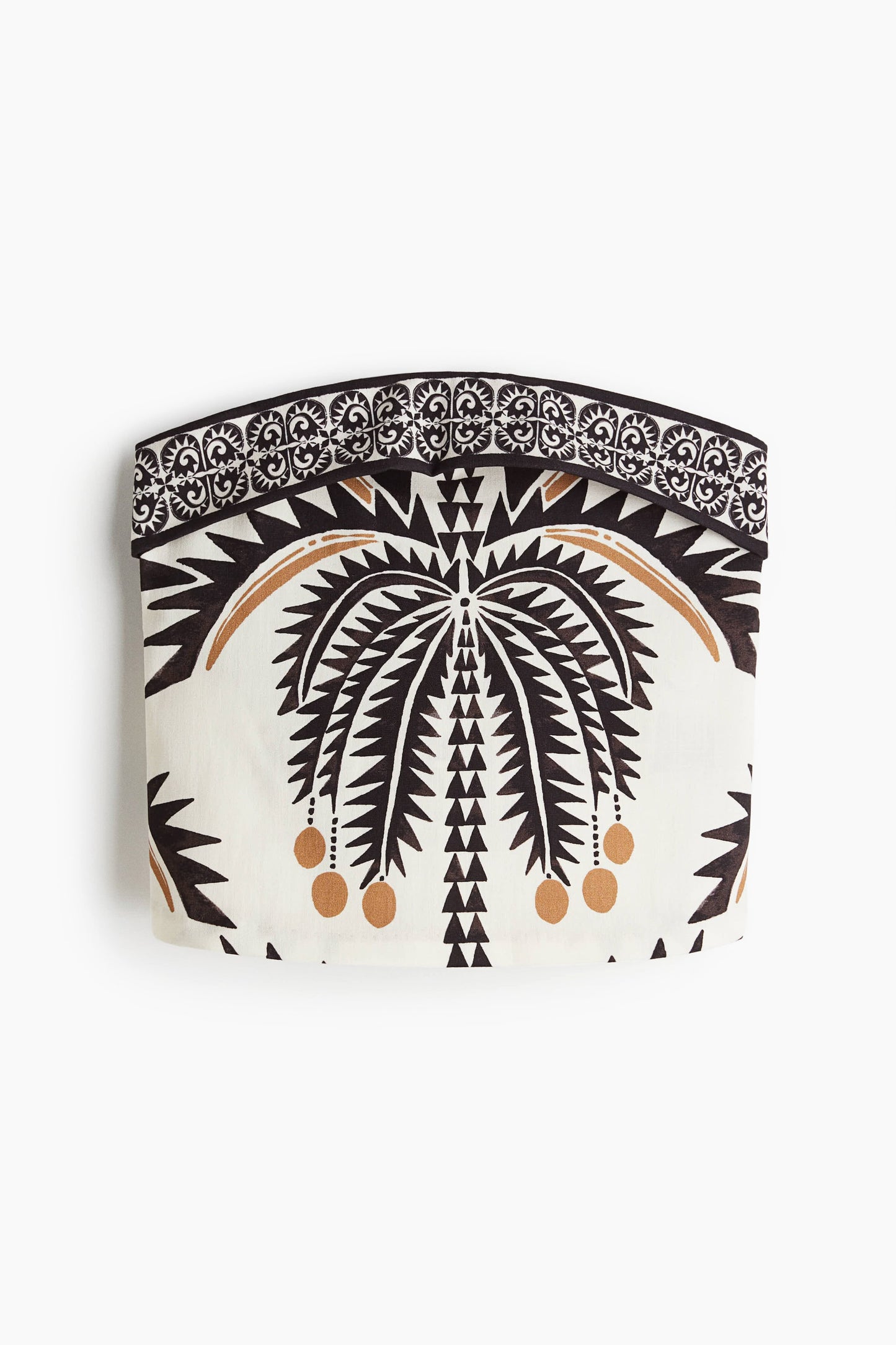 Printed bandeau top