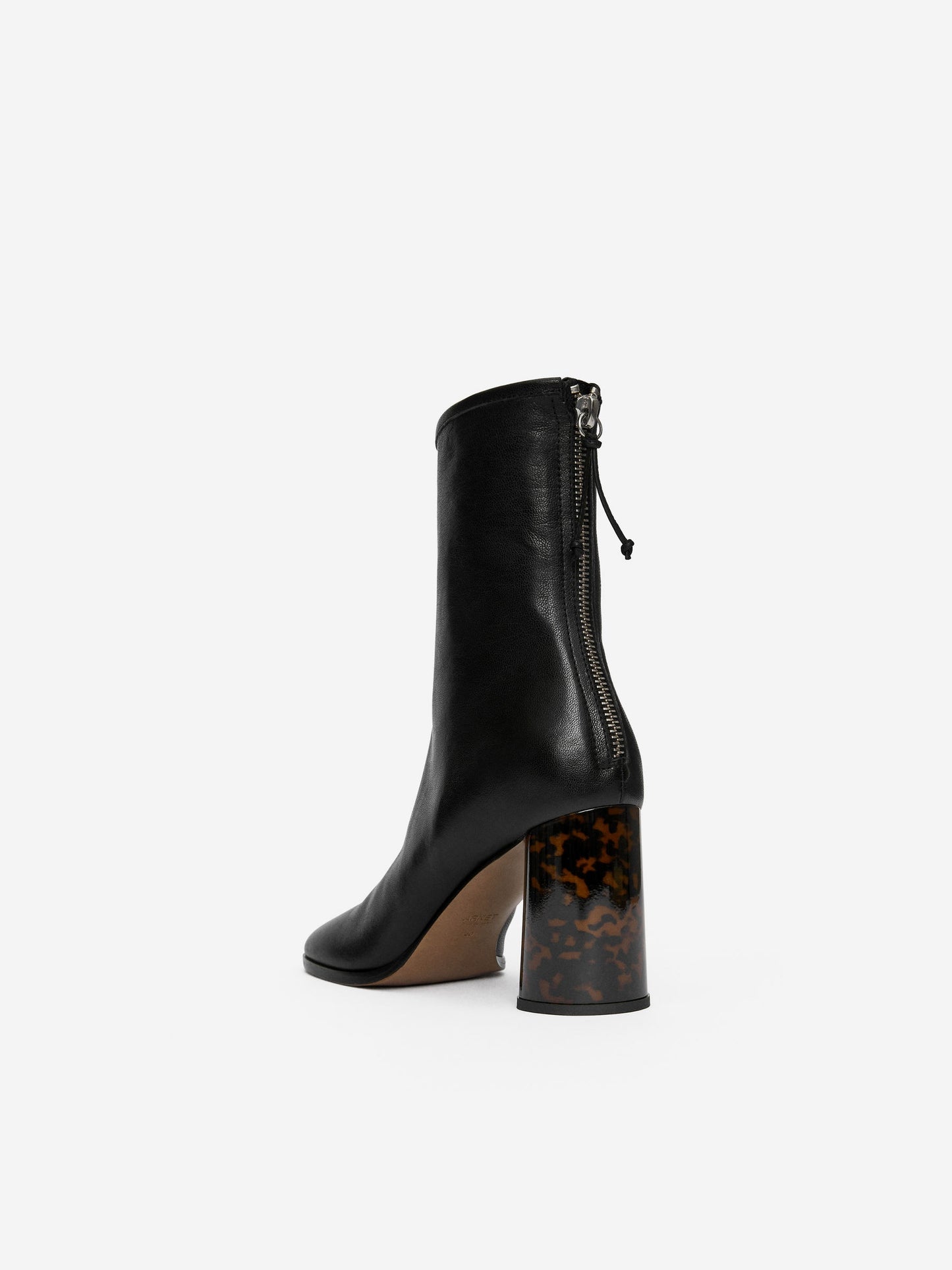 Tortoise-Heel Sock Boots
