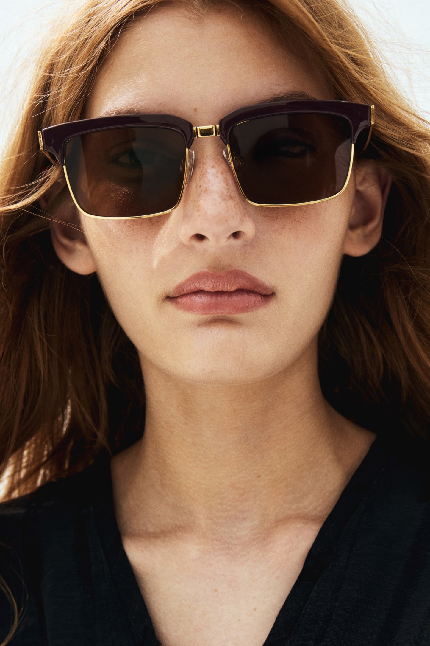 Rectangular sunglasses