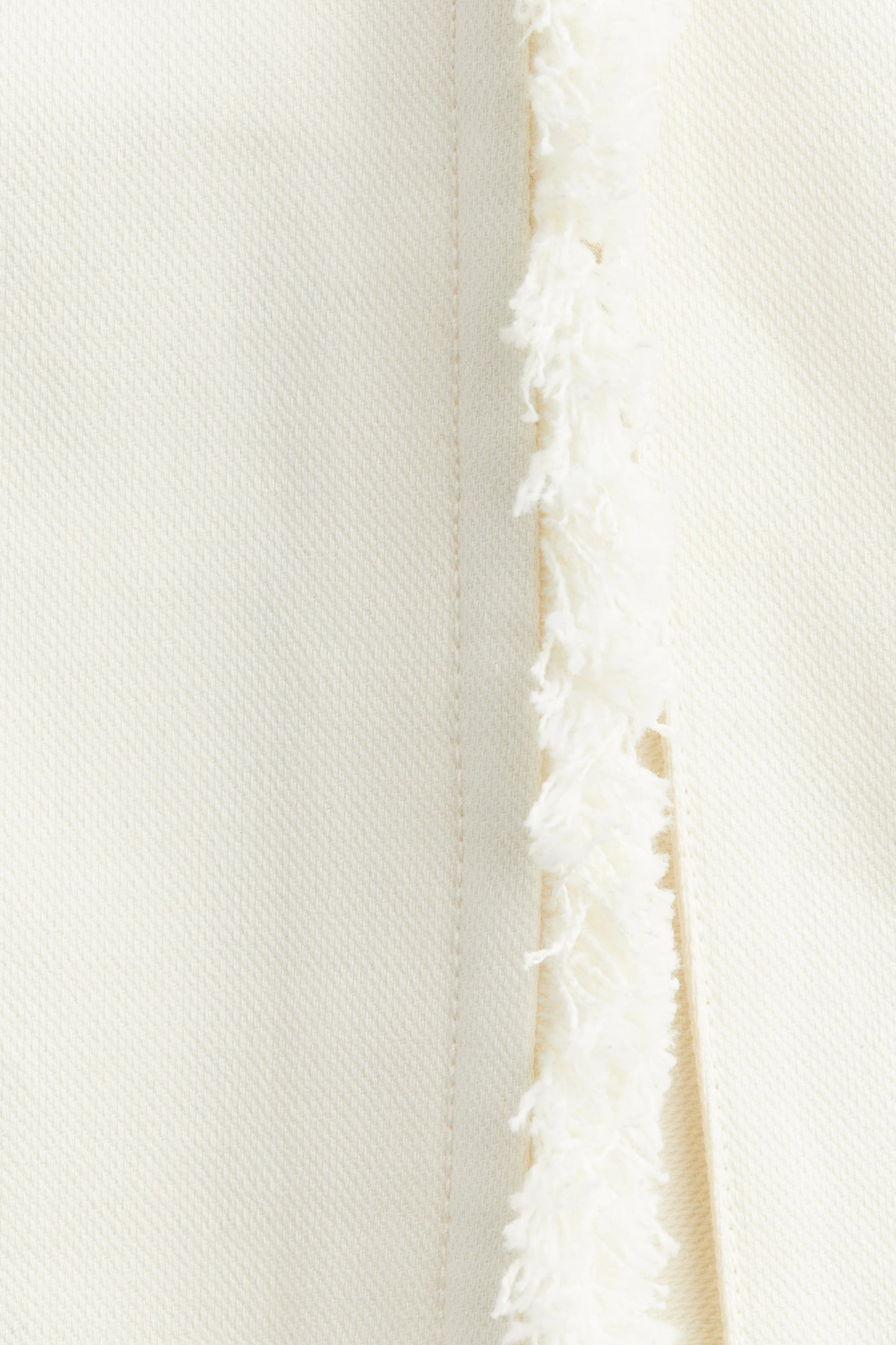 Frayed wrap skirt