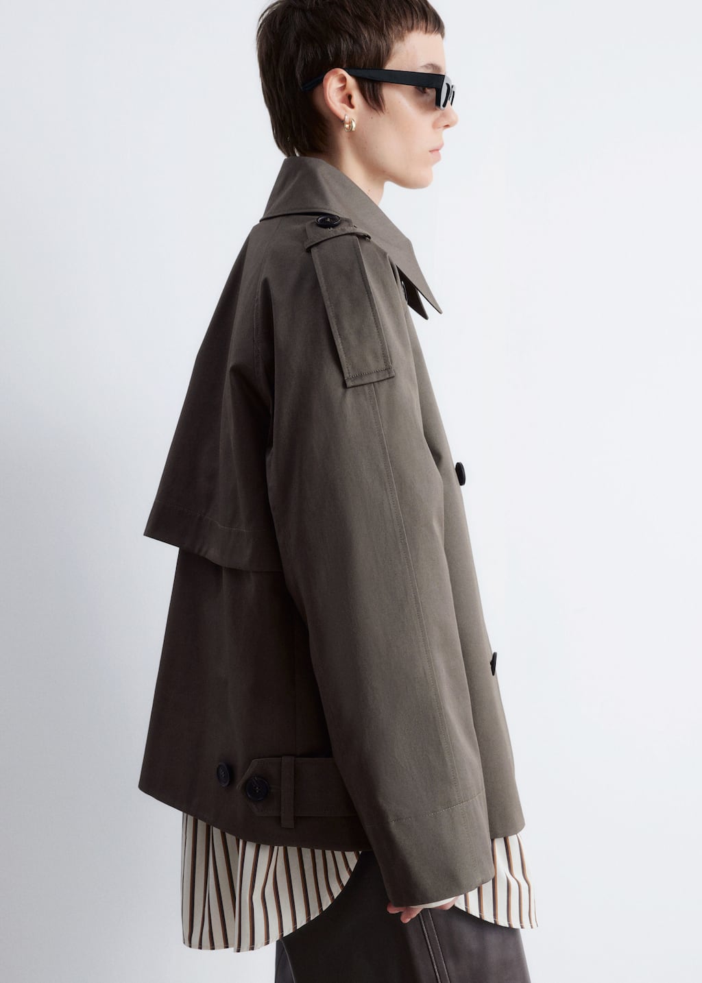 Double-Breasted Trench Jacket