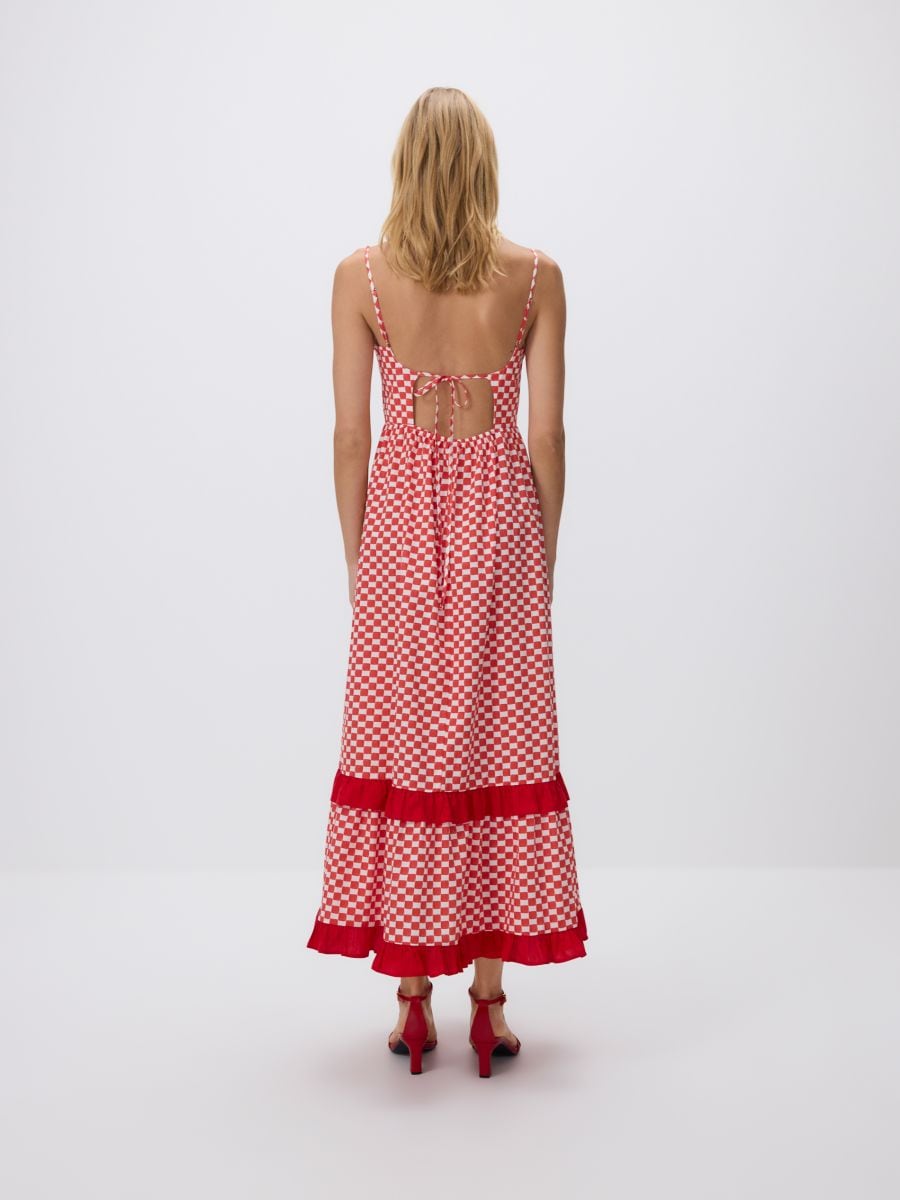 Checked MAxi Dress